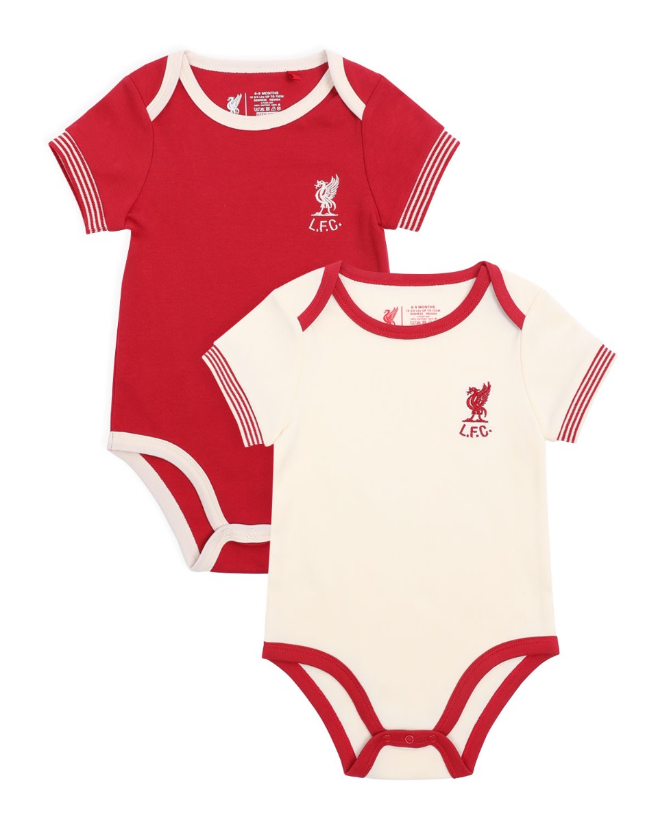 LFC Baby 2Pk Shankly Bodysuits Red - Image 1