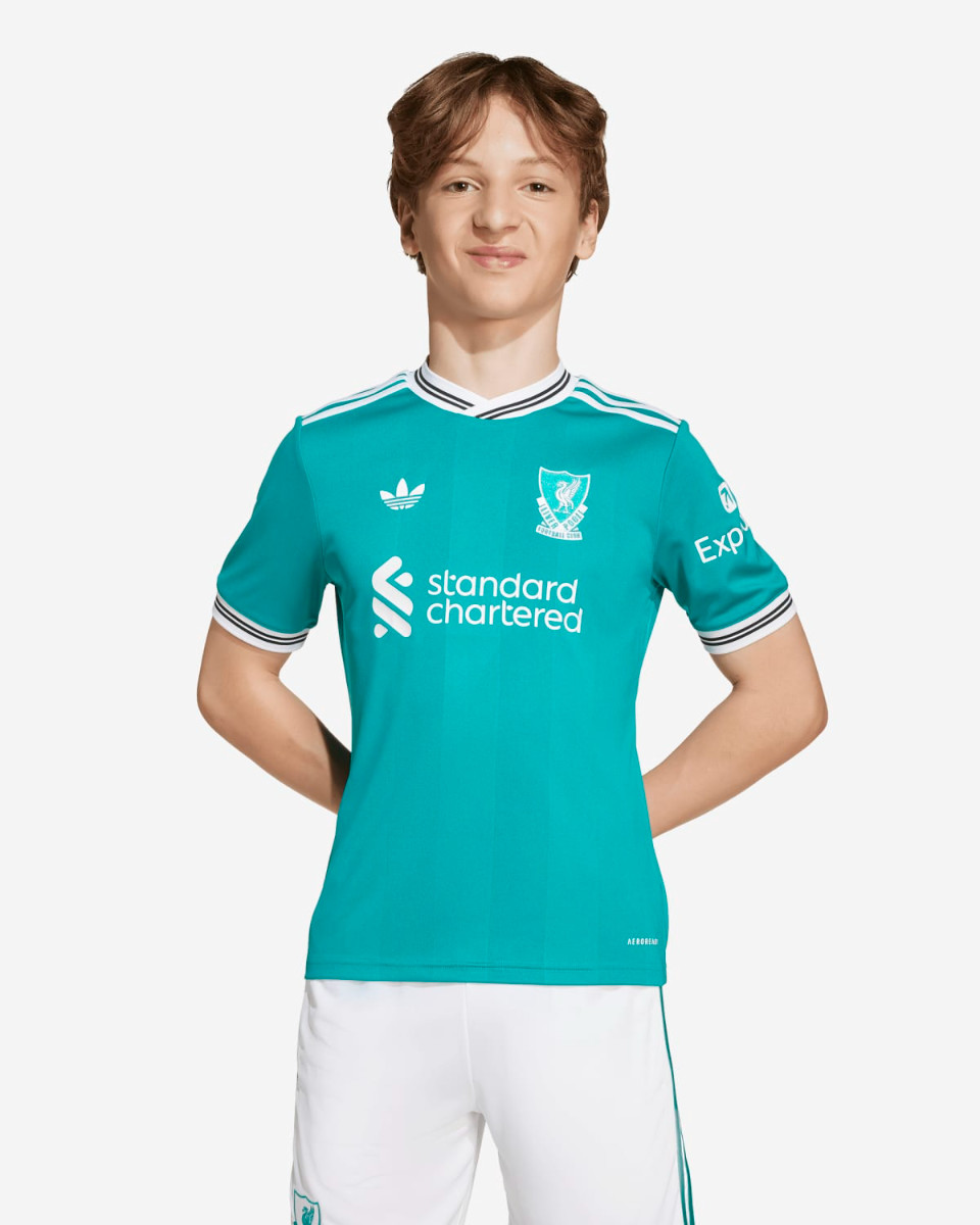 LFC 아디다스 유스 25/26 써드 쇼트 슬리브 져지 - Image 3
