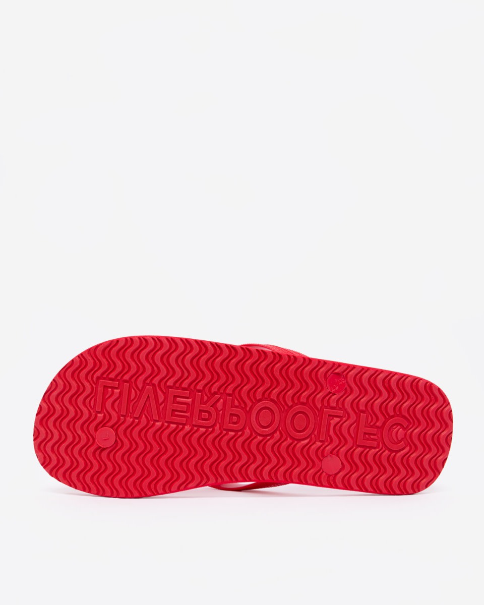 LFC Mens Flip Flops Red - Image 3