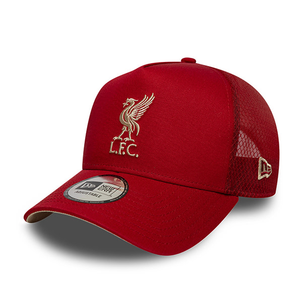 LFC New Era Dark Red 9FORTY A-Frame Trucker Adjustable Cap - Image 1