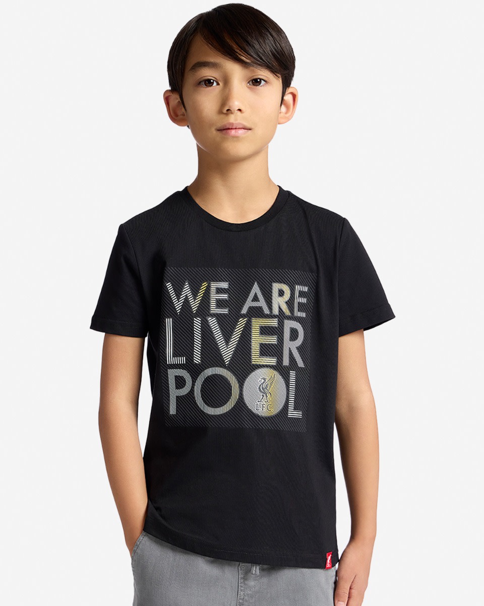 LFC Juniors We Are Liverpool Tee Black - Image 1