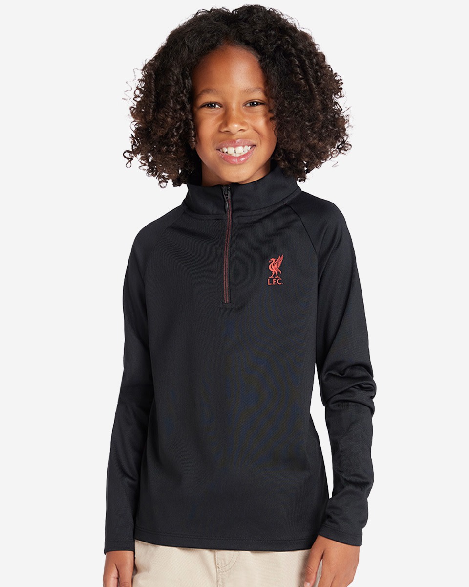 LFC Juniors 1/4 Zip Top Black - Image 1