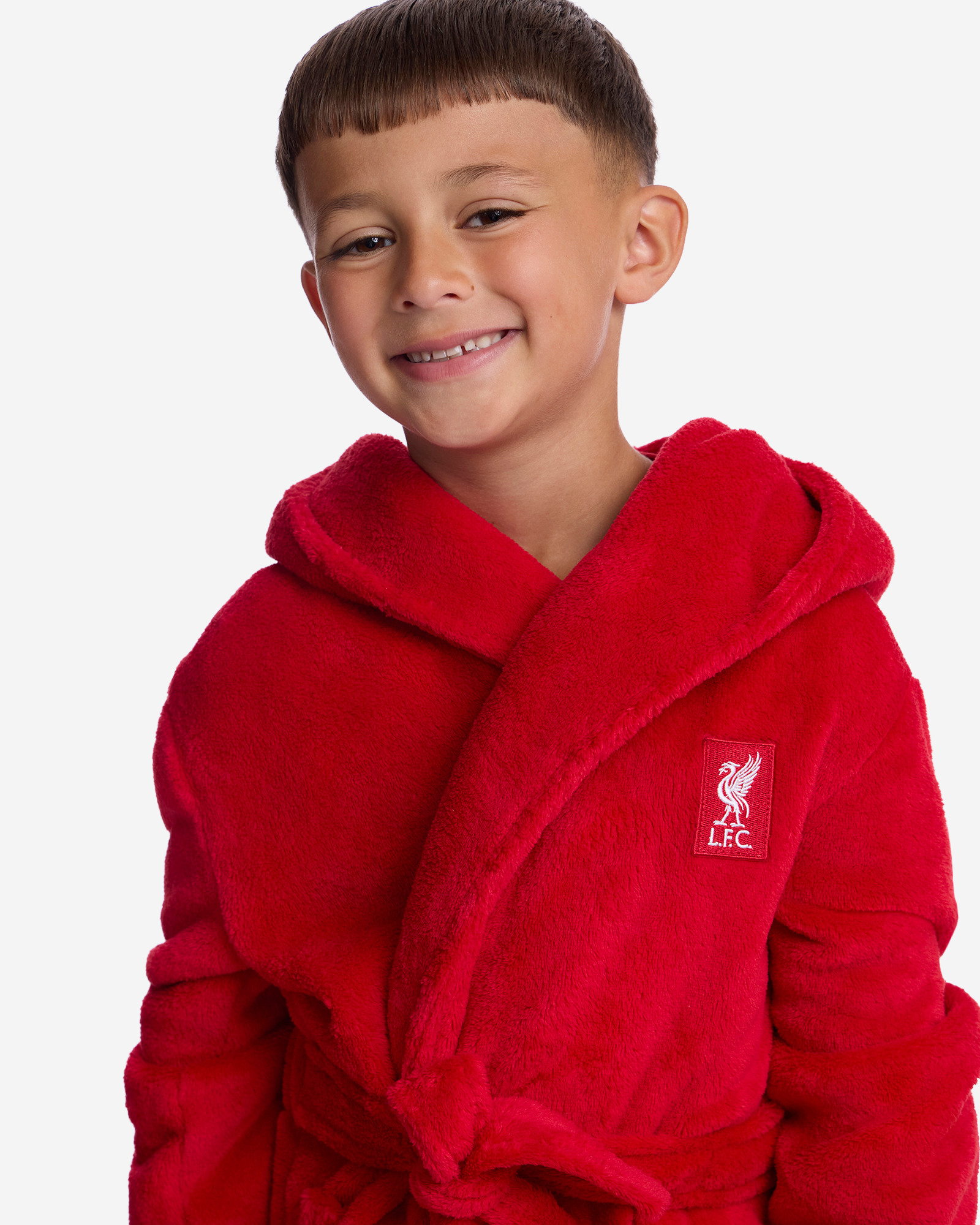 LFC Juniors YNWA Bademantel mit Kapuze, Rot - Image 1