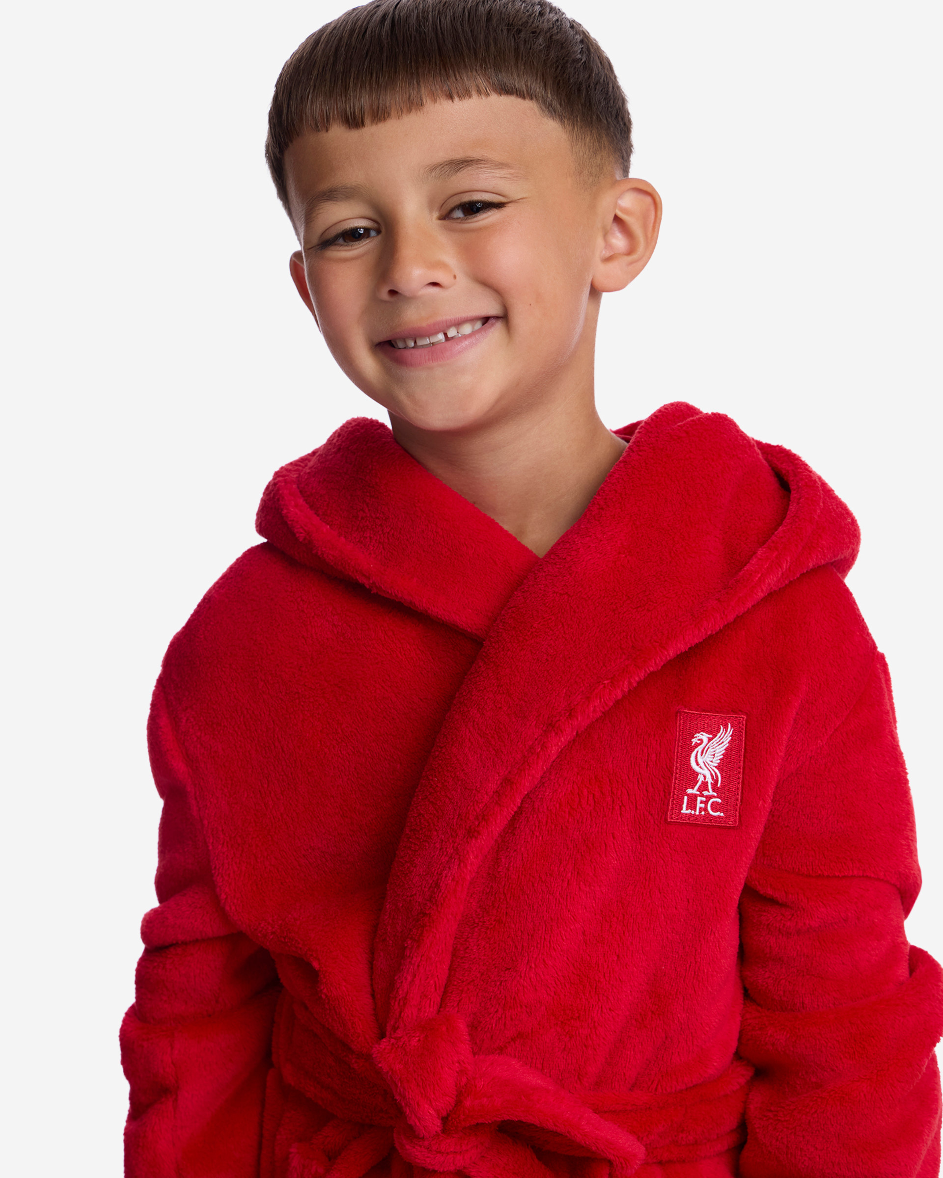 LFC Juniors YNWA Bademantel mit Kapuze, Rot - Image 1