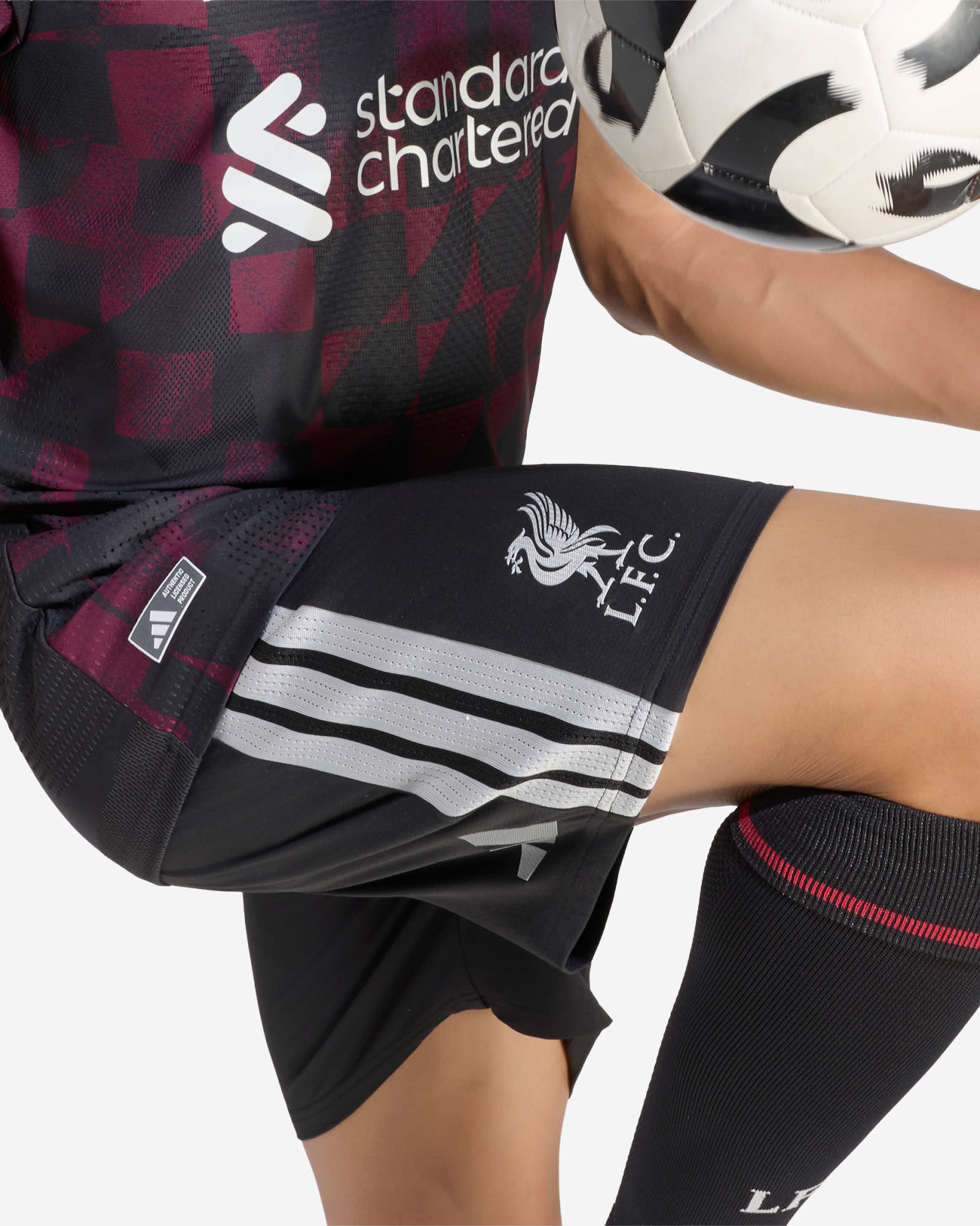 LFC adidas Mens 26/27 Authentic Third Shorts - Image 4