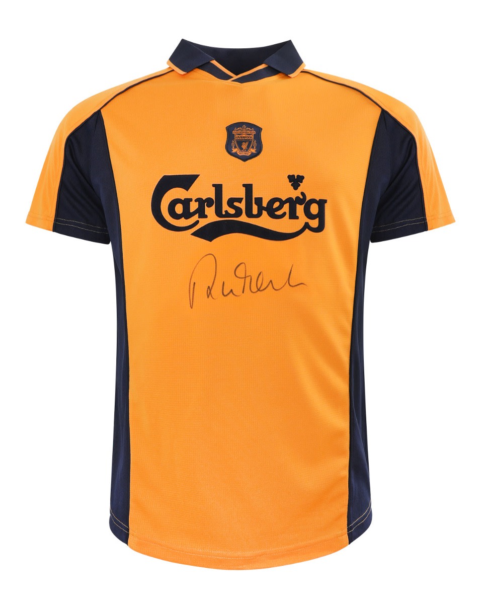 LFC Signed 2000/01 Fowler Dual Boxed Shirt - Image 4