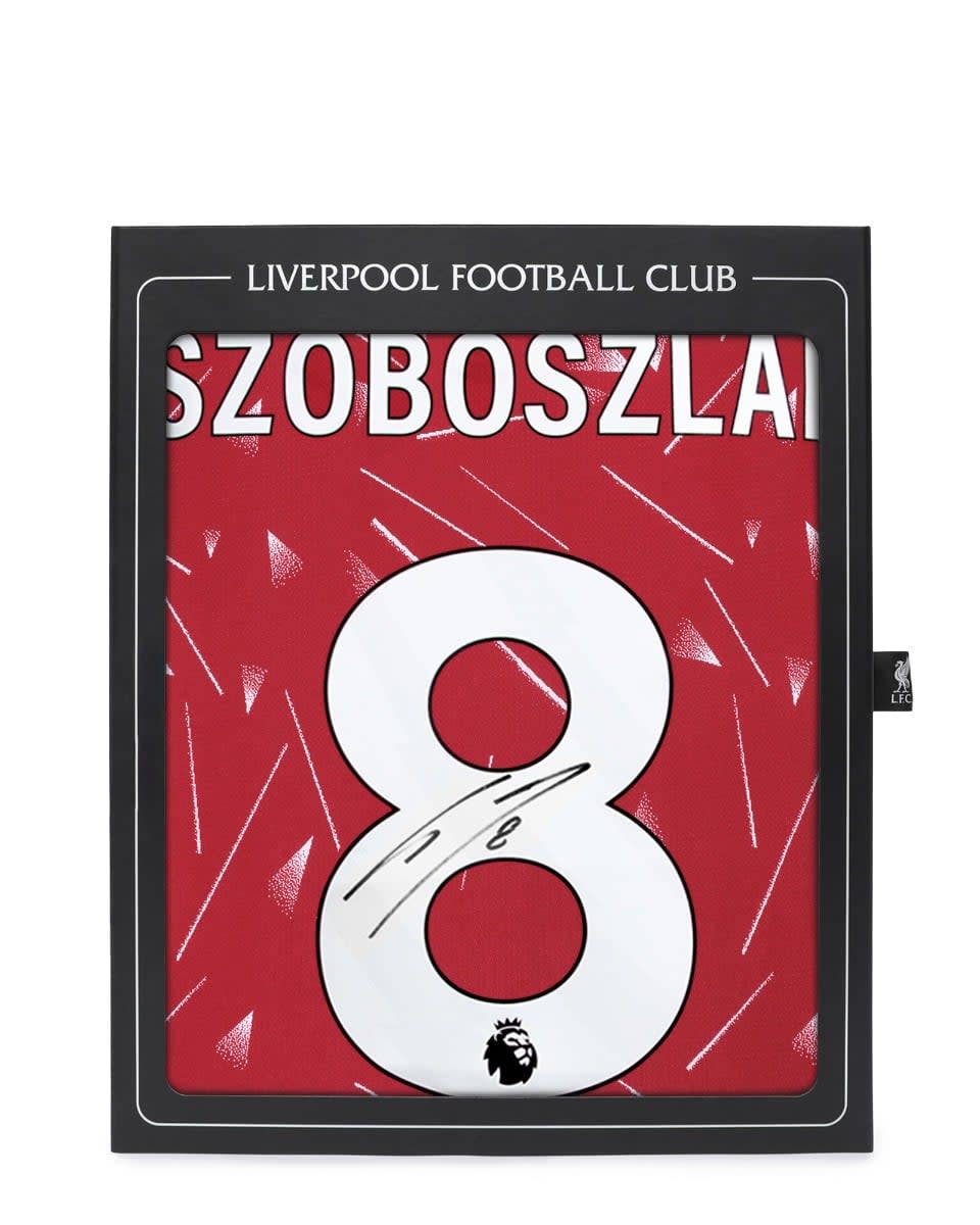 LFC Signed 26/27 Szoboszlai Boxed Shirt - Image 1