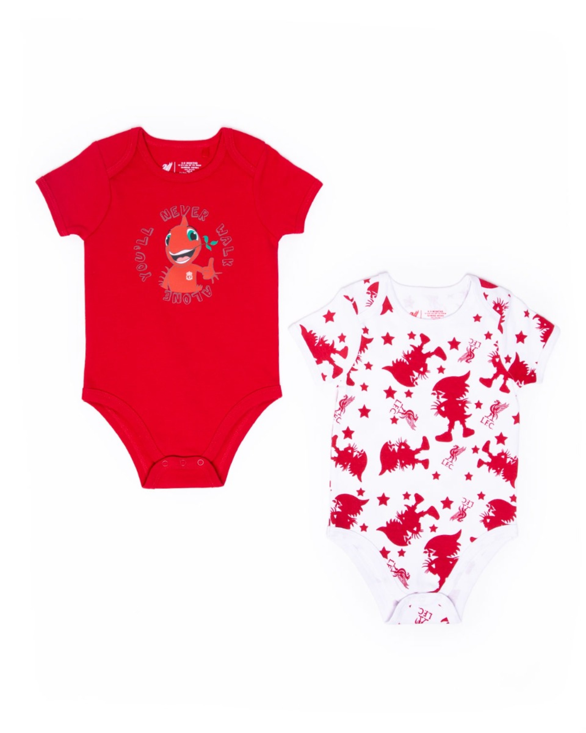 LFC Spædbørn Mighty Red 2Pk Bodysuits Rød - Image 2
