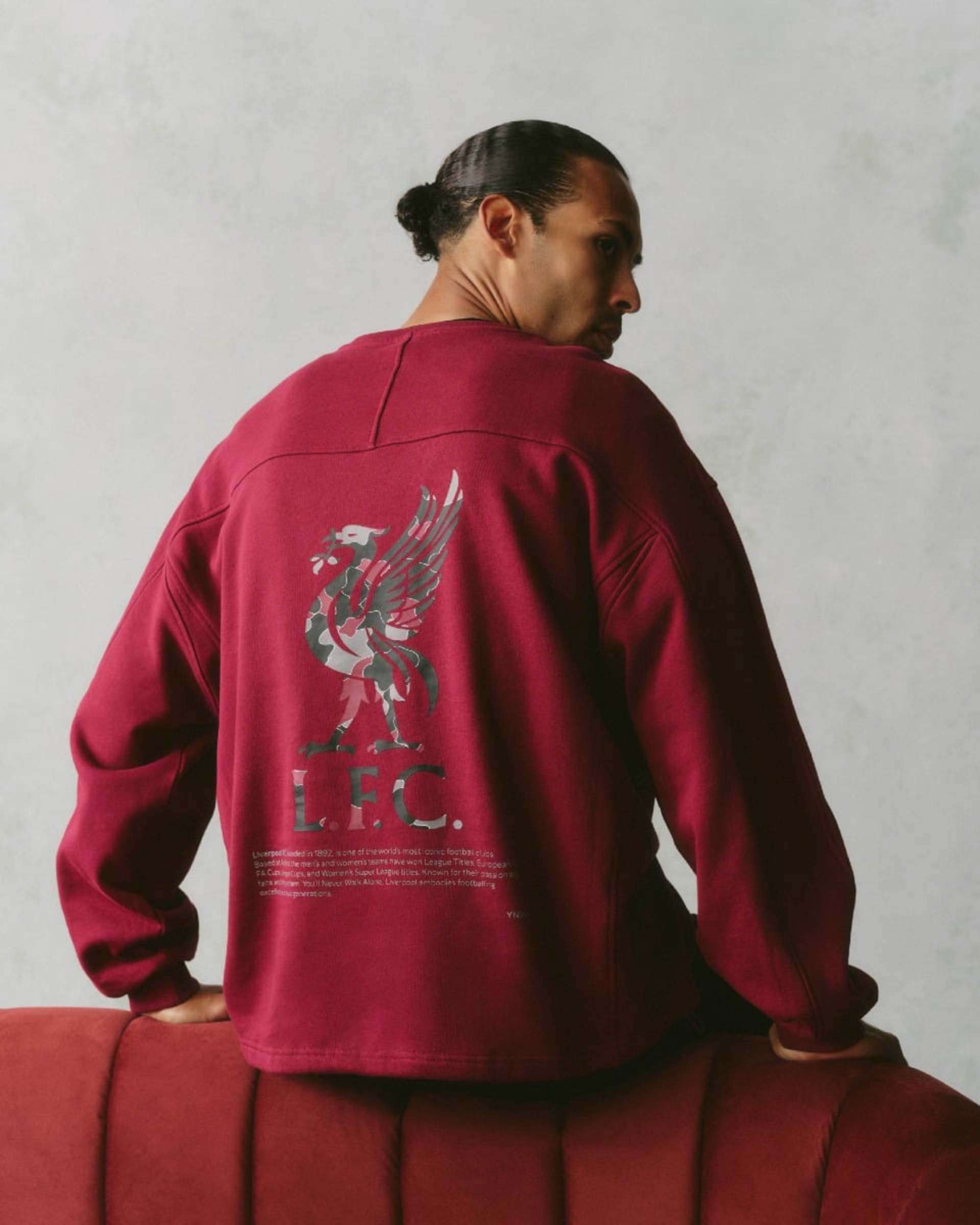 LFC YNWA Toggle Sweatshirt für Herren in Übergröße, Kirschrot - Image 1