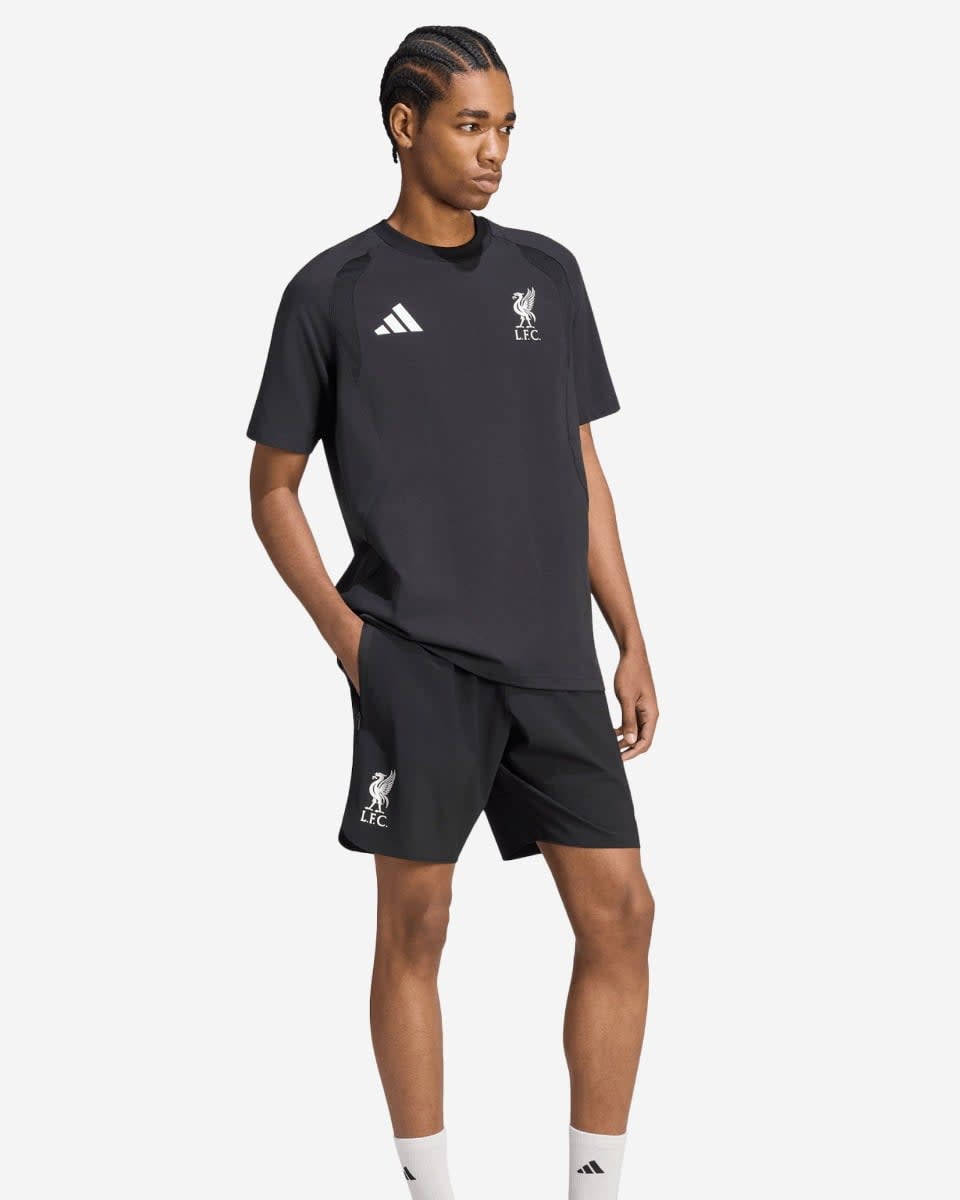 LFC 아디다스 남성용 티로 트래블 쇼츠 블랙 - Image 3