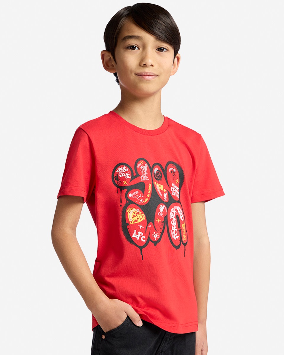 LFC Infants YNWA Graffiti Tee Red - Image 1