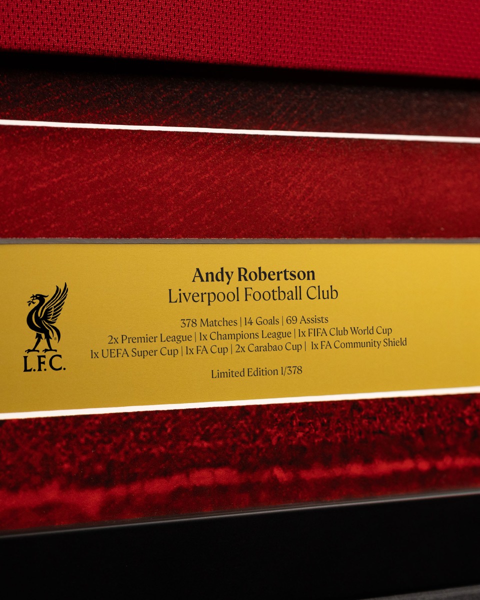 LFC Framed 25/26 Robertson Hero Shirt