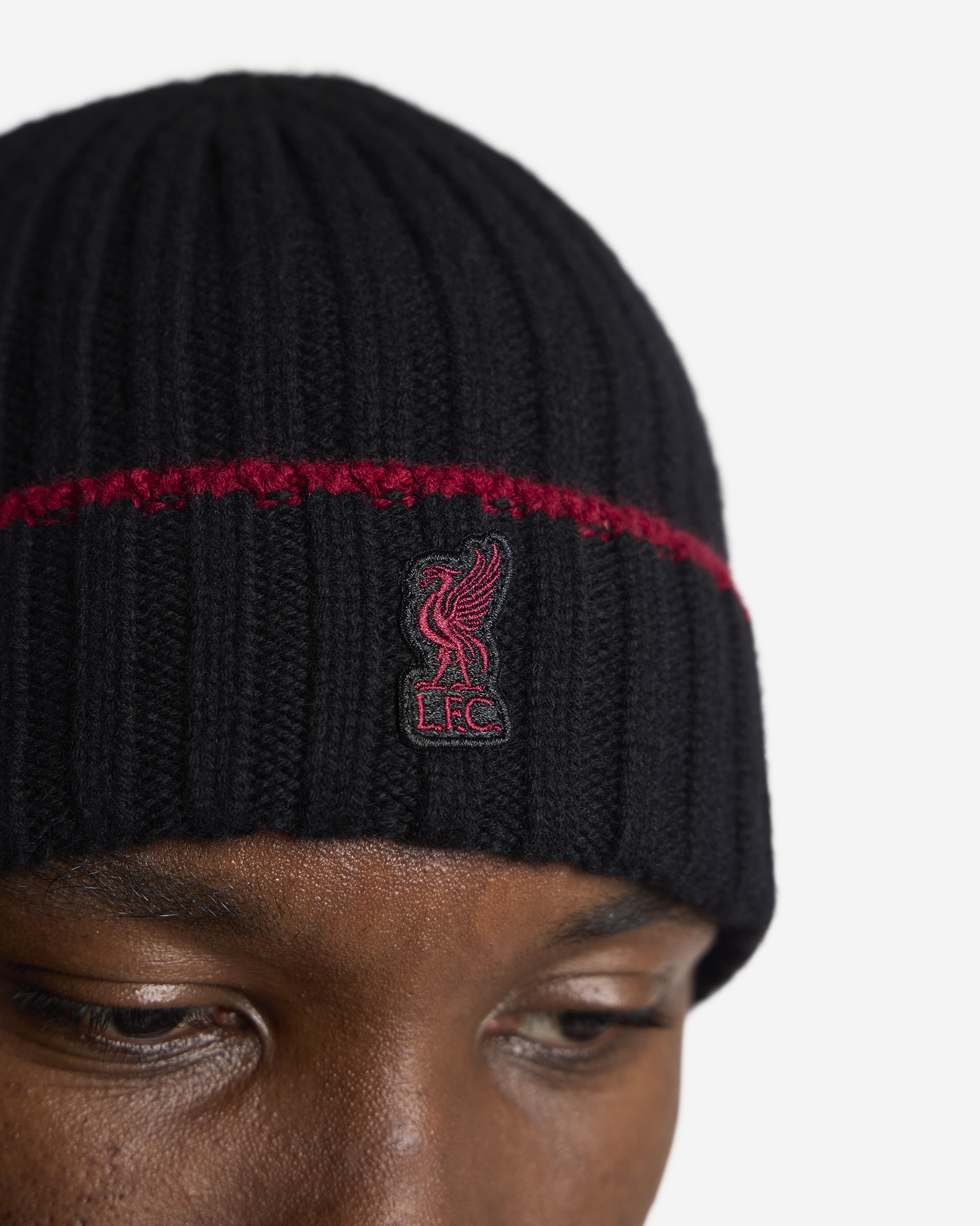 LFC Firma Voksne Strikket Beanie Svart - Image 3