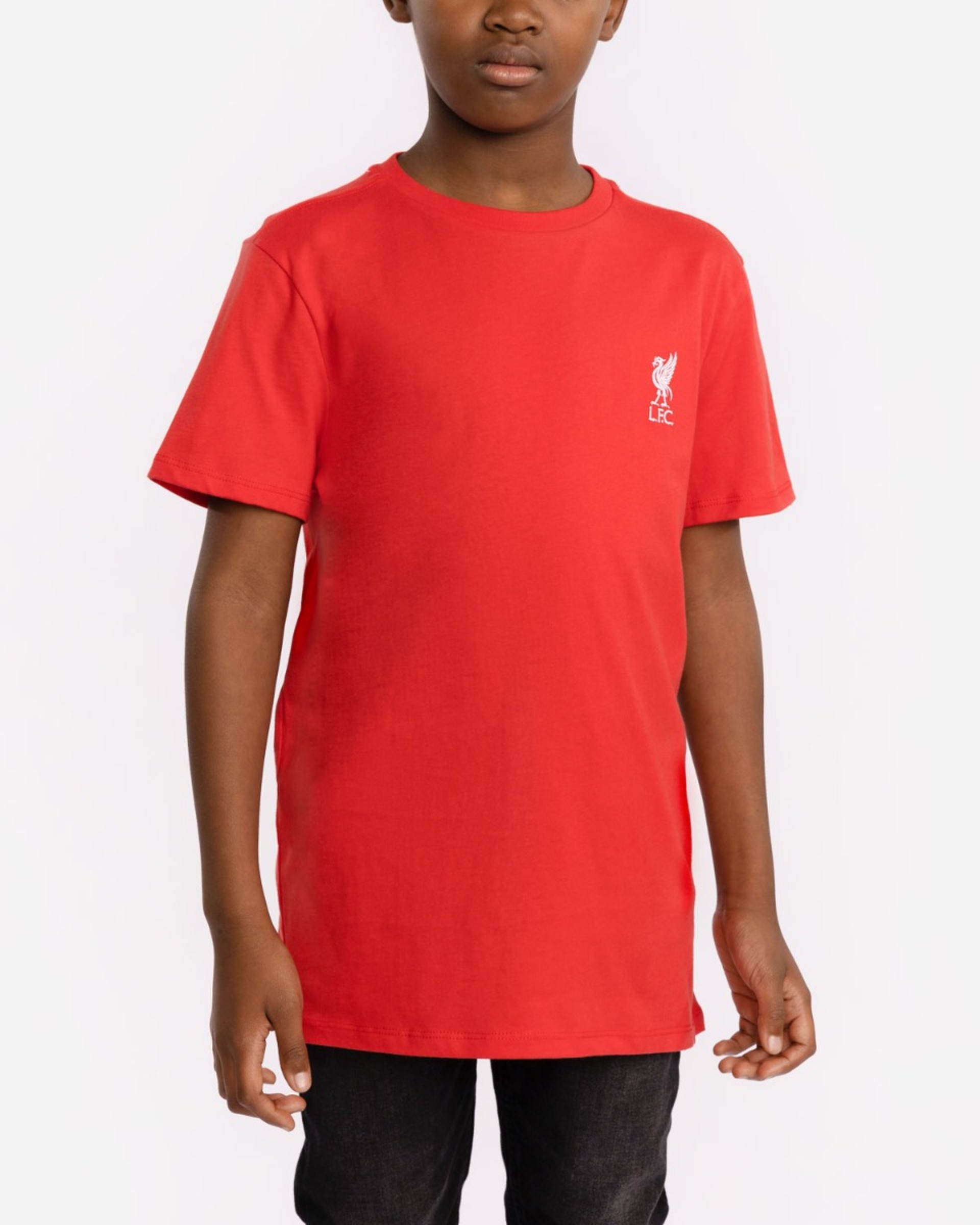 LFC Liverbird Junior Broderet T-shirt Rød - Image 1