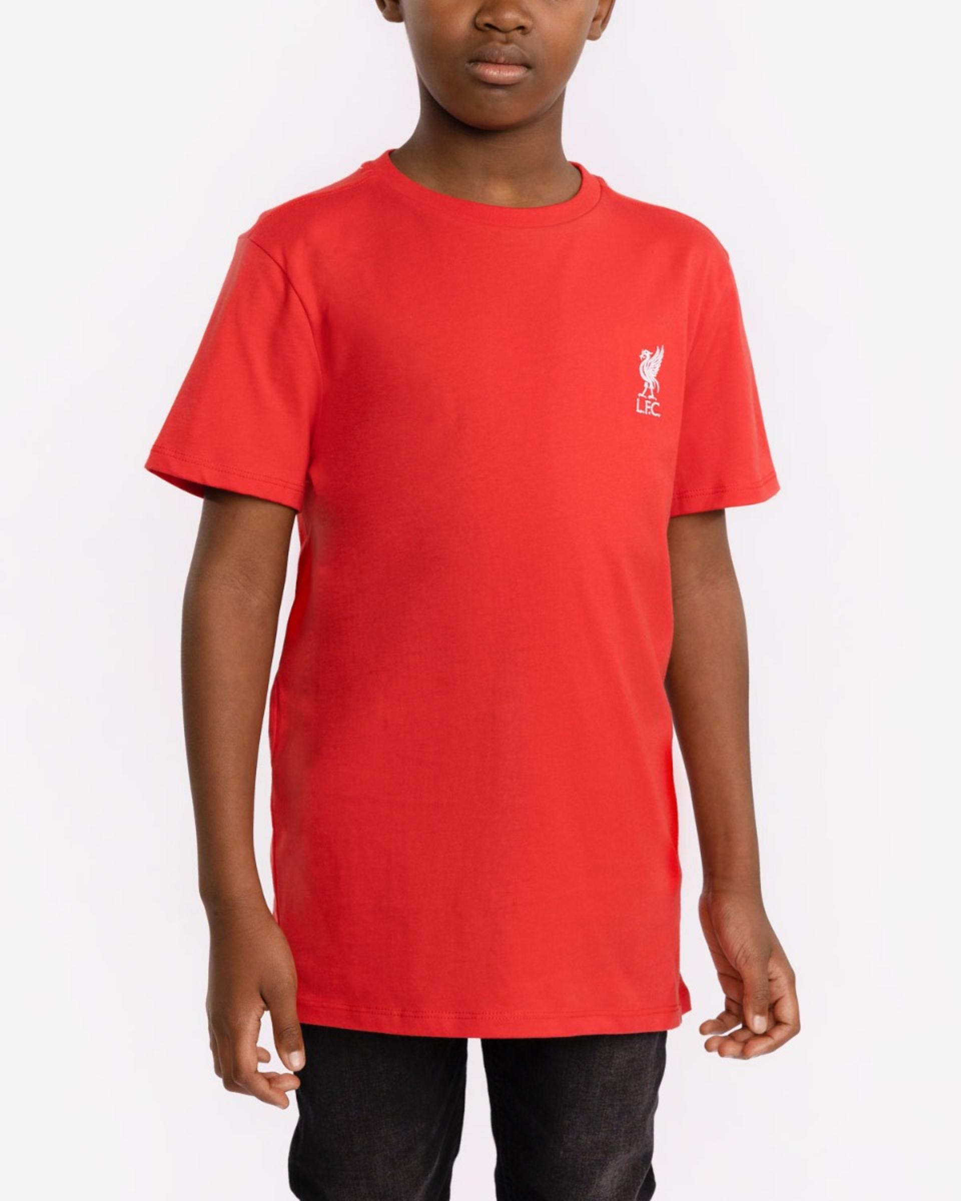 LFC Liverbird Junior Broderet T-shirt Rød - Image 1