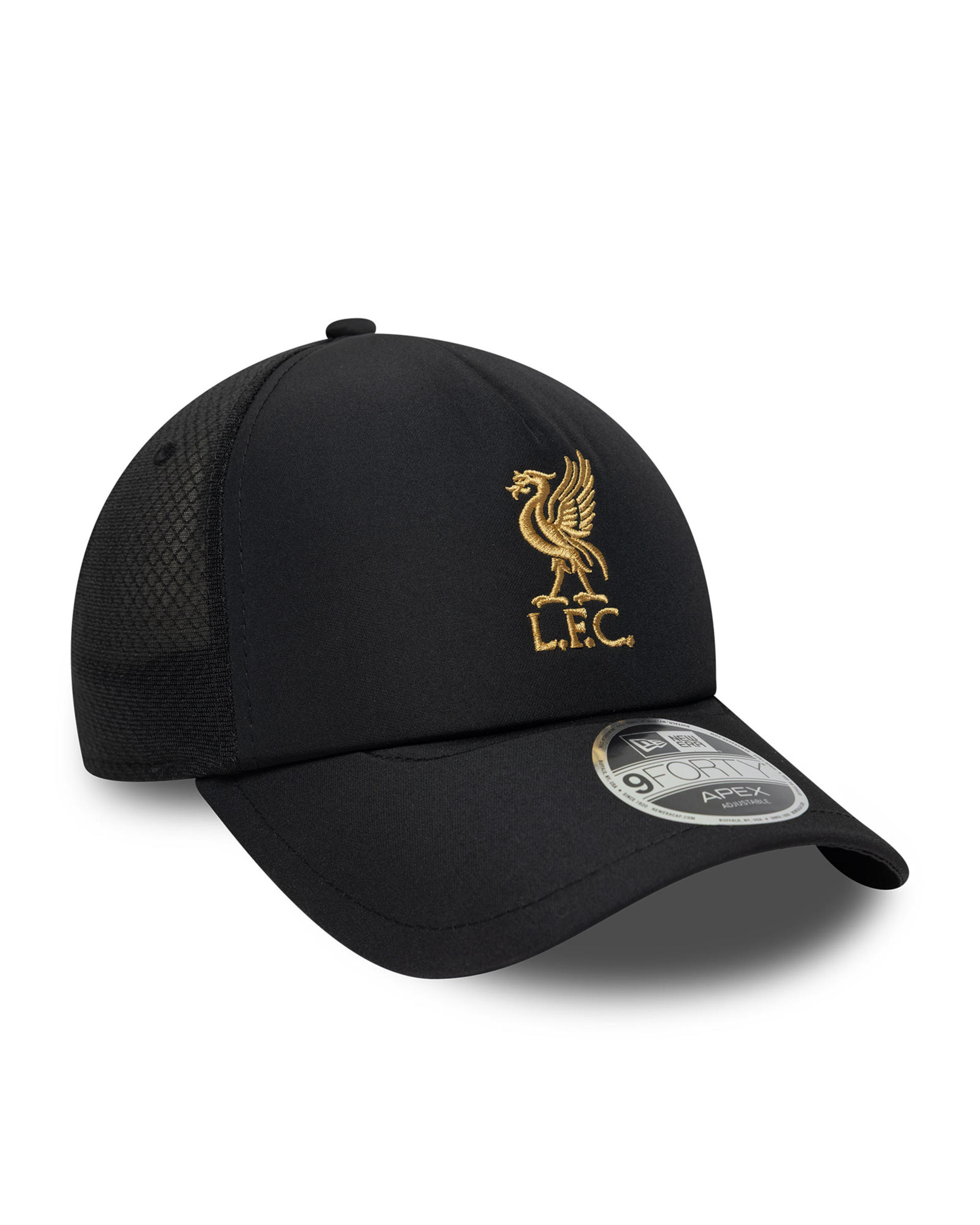 LFC New Era Fw Poly Apex Cap für Erwachsene, Schwarz/Gold - Image 2