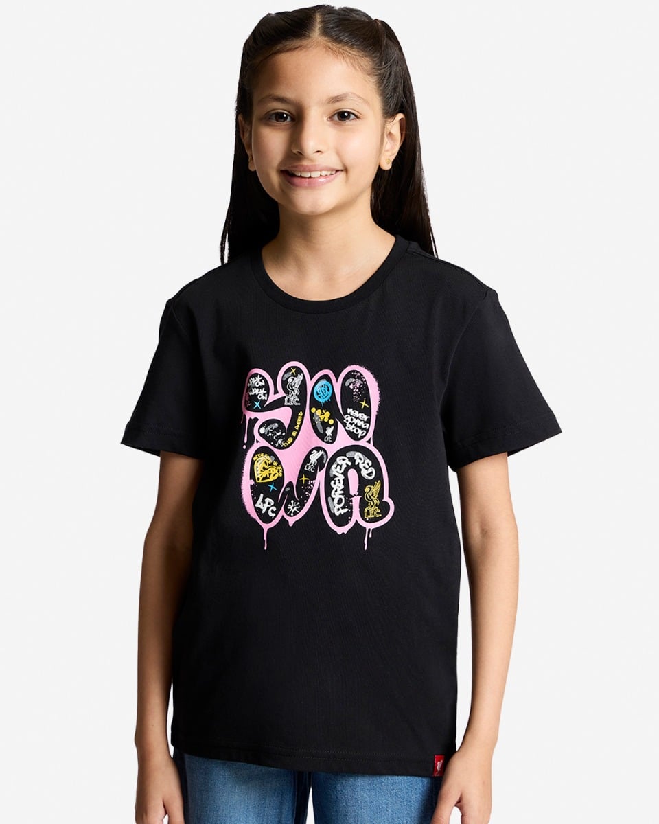 LFC Infants YNWA Graffiti Tee Black - Image 1