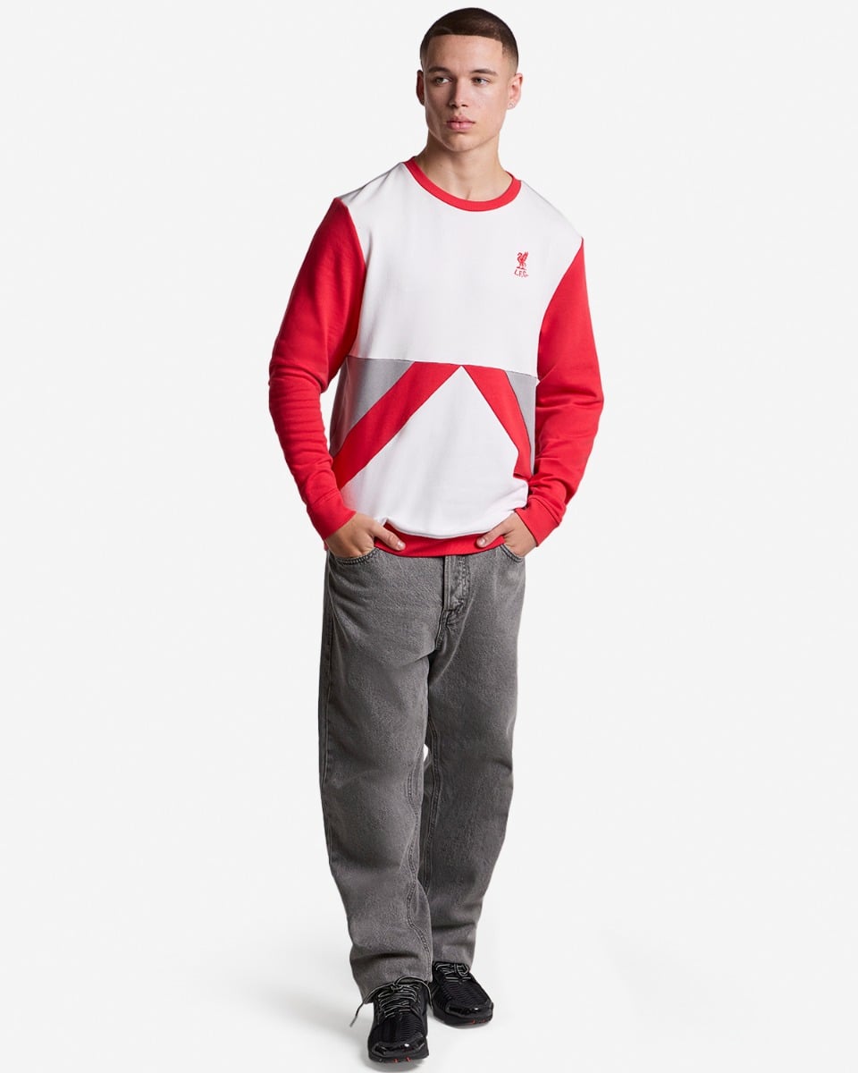 LFC Herren-Sweatshirt mit Rundhalsausschnitt, 86 Panels, Weiß - Image 4