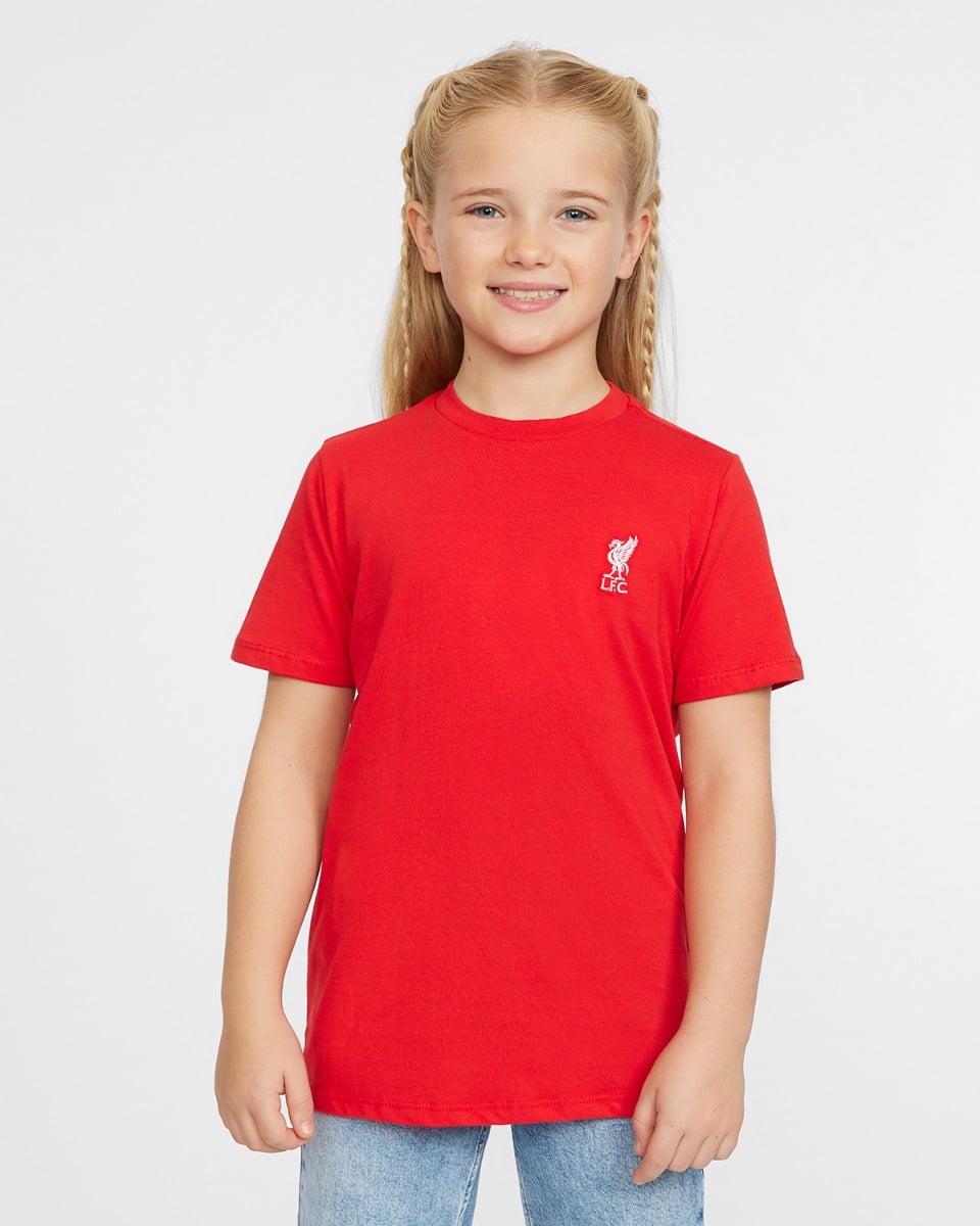 LFC Liverbird Spædbørn Broderet T-shirt Rød - Image 1