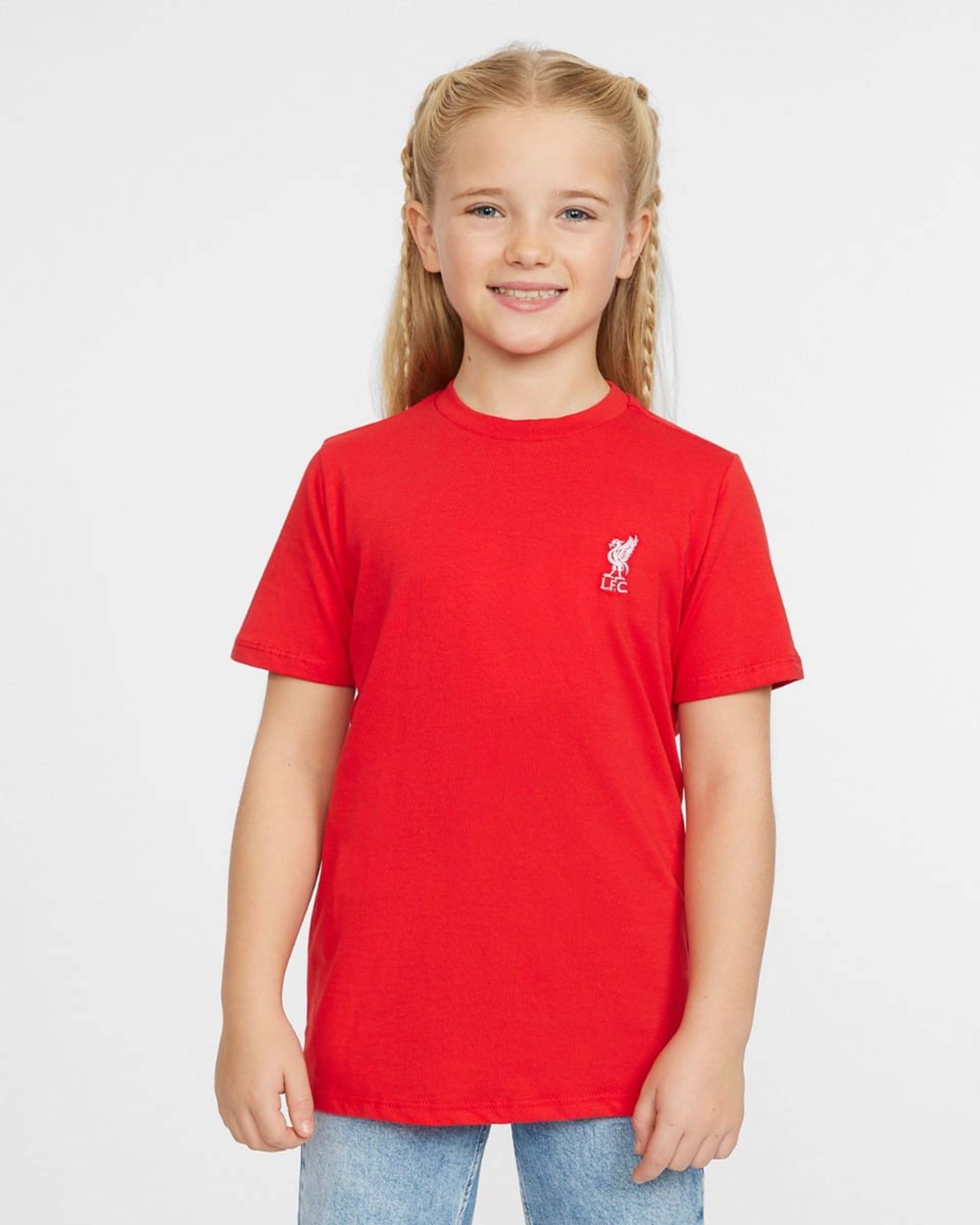 เสื้อยืดปักเด็กทารก LFC Liverbird สีแดง - Image 1