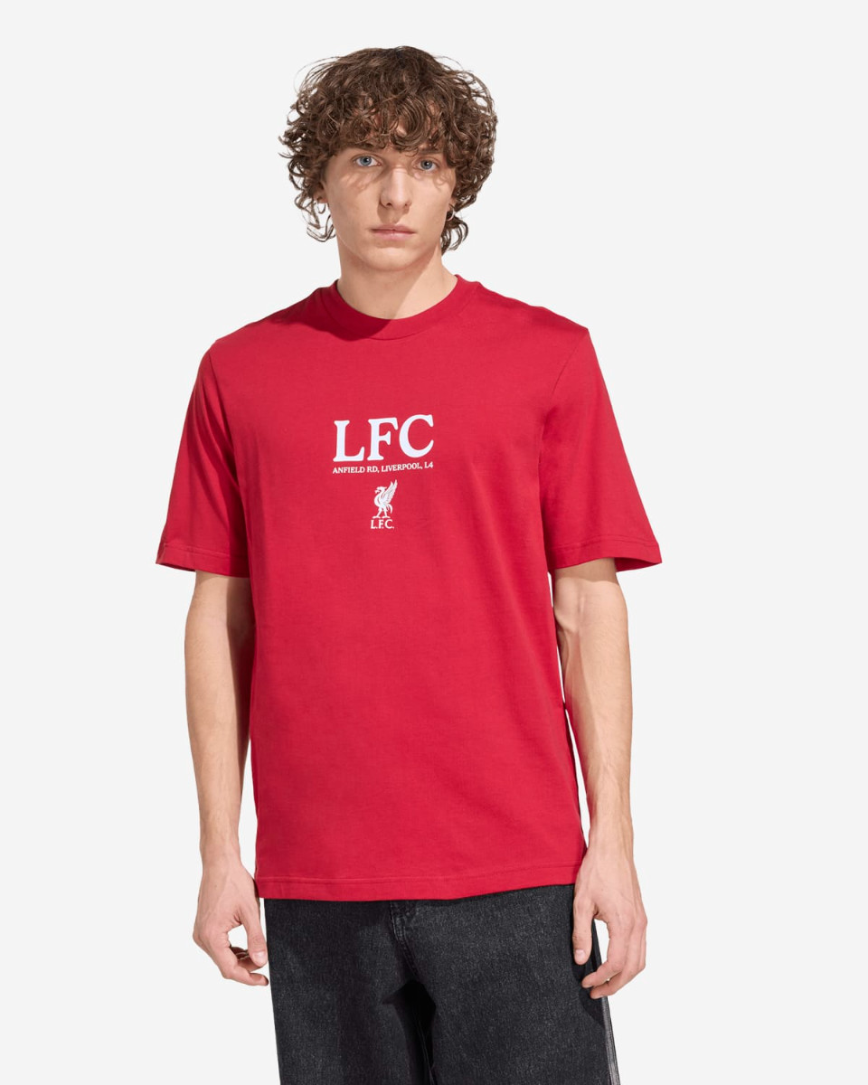 LFC adidas Herr Seasonal Graphic Tee Röd - Image 1