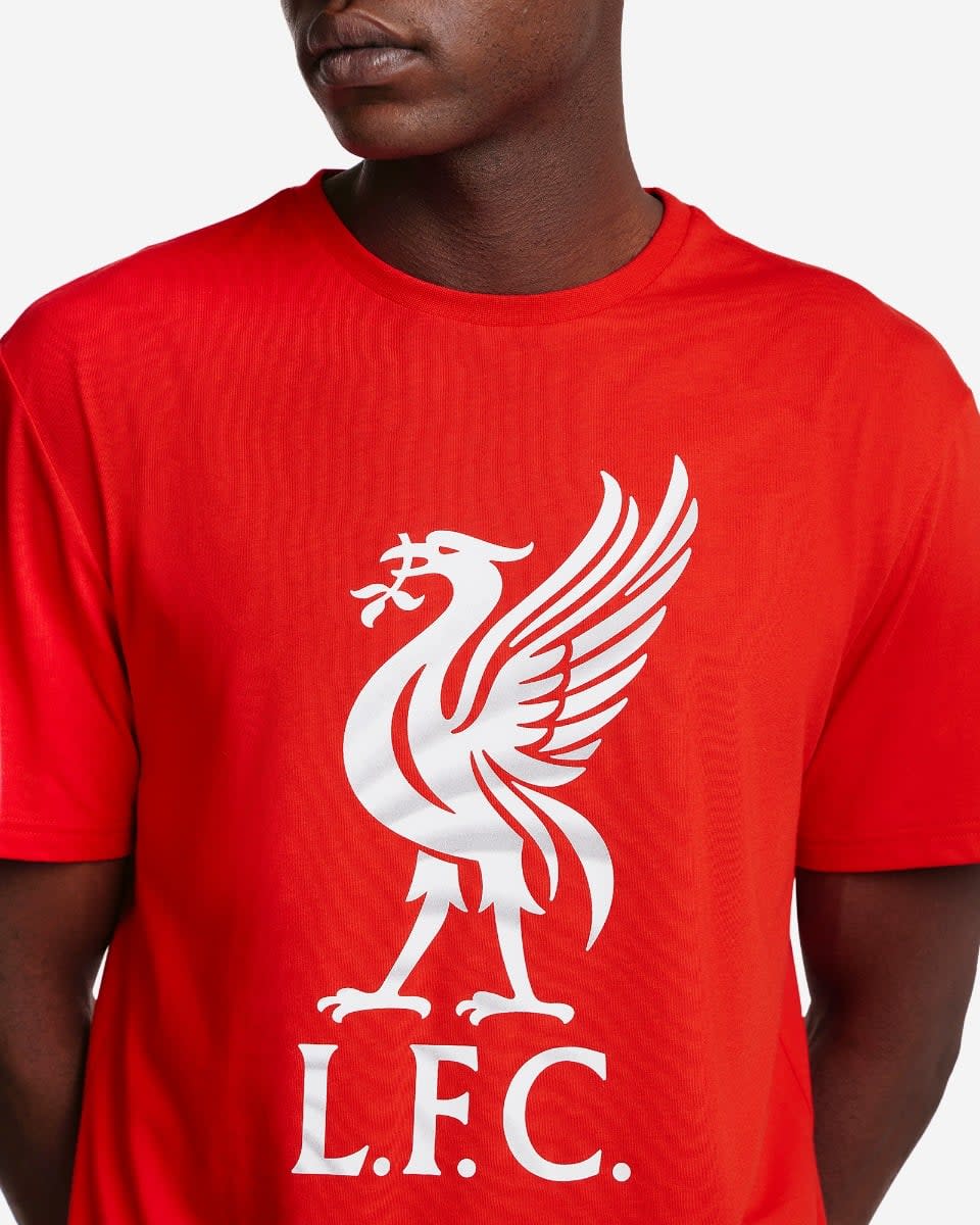 LFC Mens Liverbird Swirl Tee Red - Image 4
