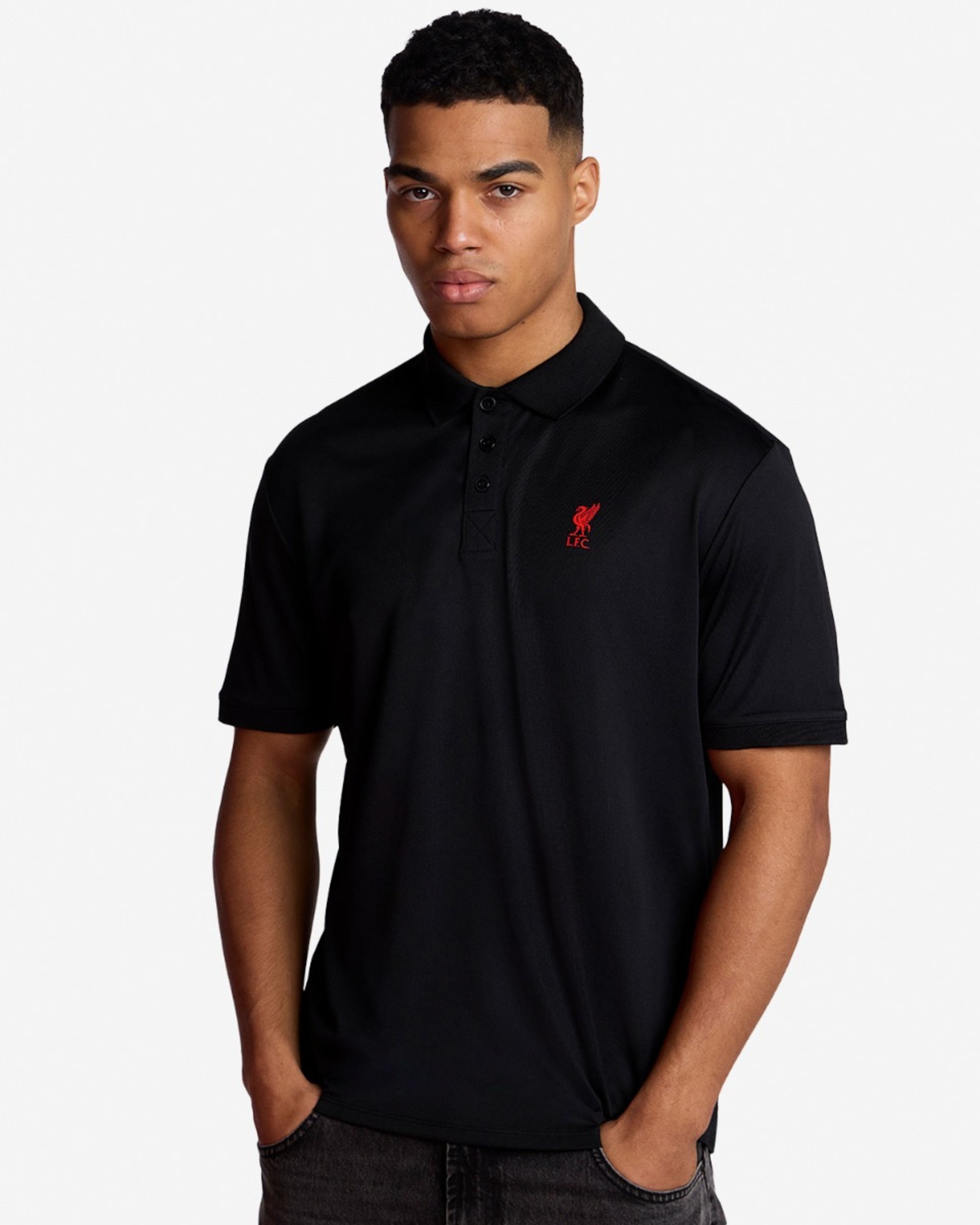 เสื้อโปโลบุรุษ LFC สีดำ - Image 1