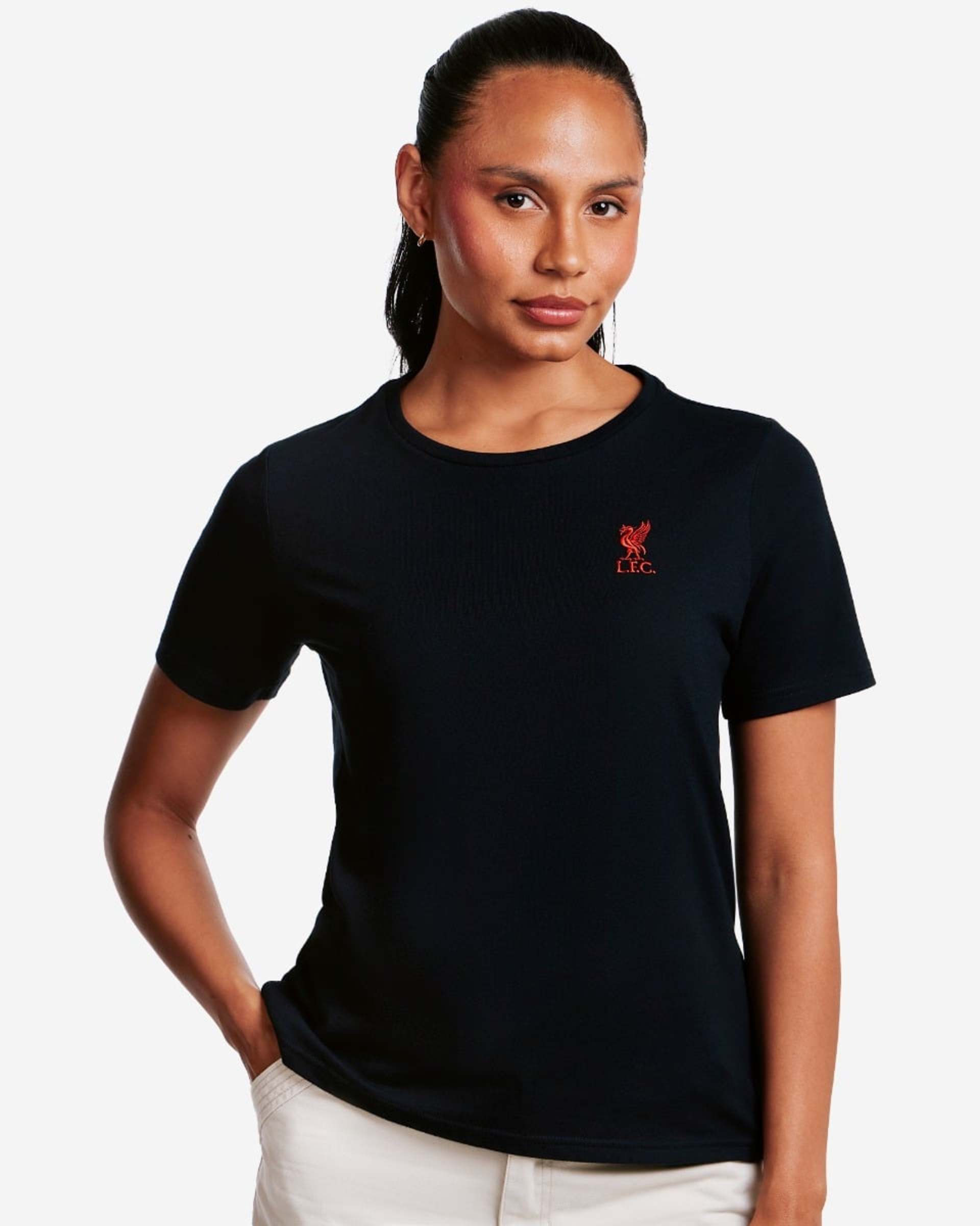 T-shirt Liverbird du LFC pour femmes, noir - Image 1
