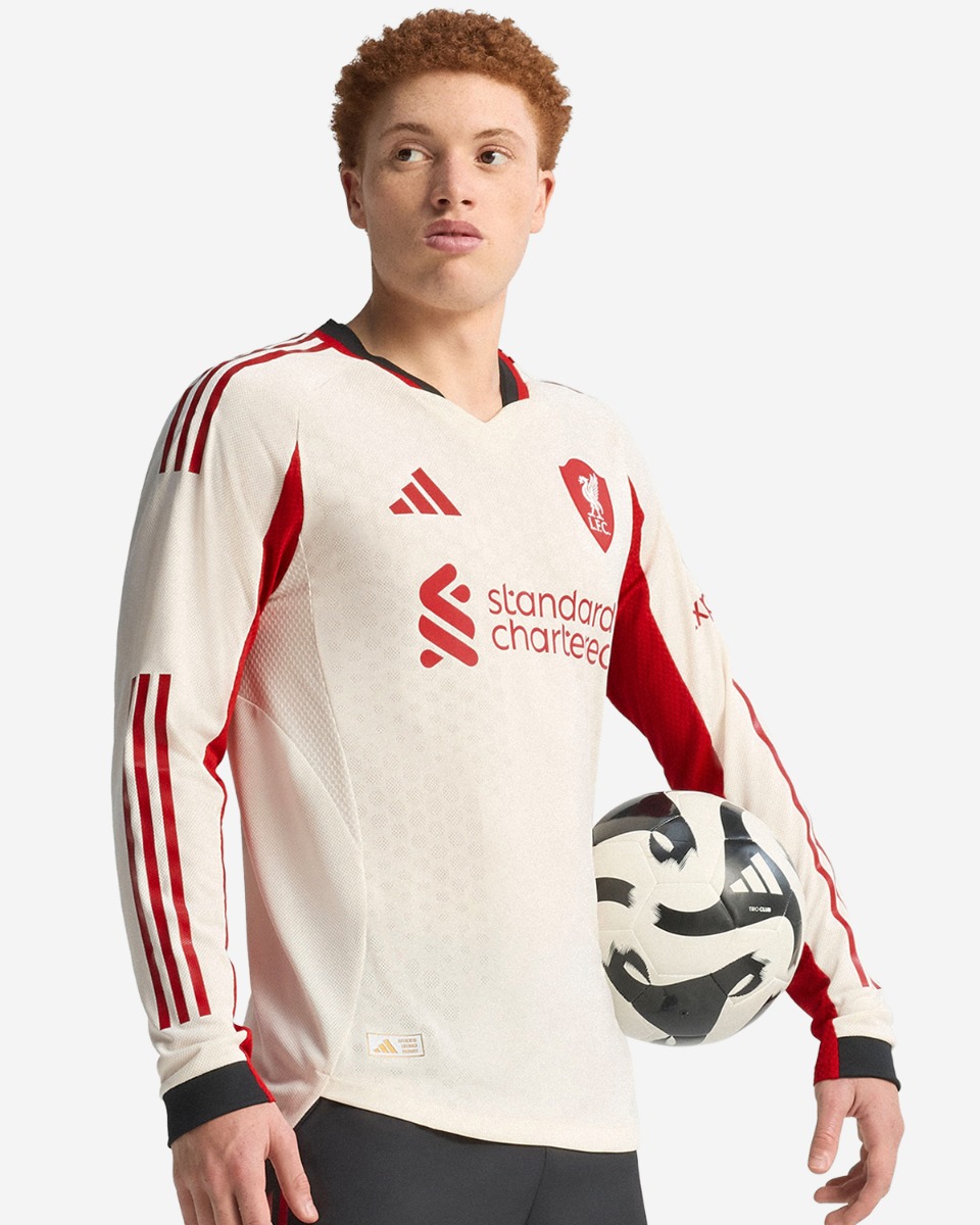 LFC adidas Mens 25/26 Authentic Away Long Sleeve Jersey