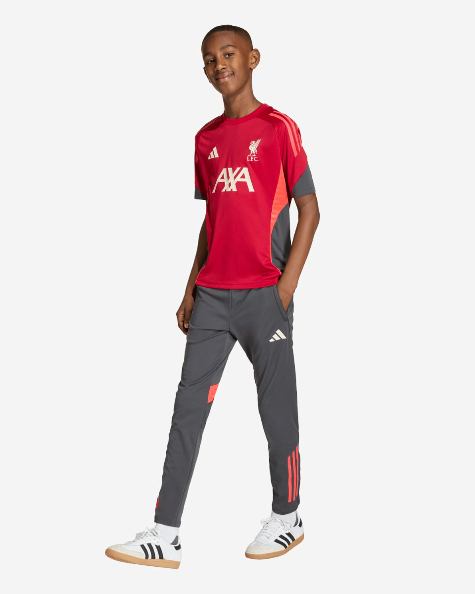 LFC adidas Juniors 25/26 Domestic Short Sleeve Tee Red - Image 3