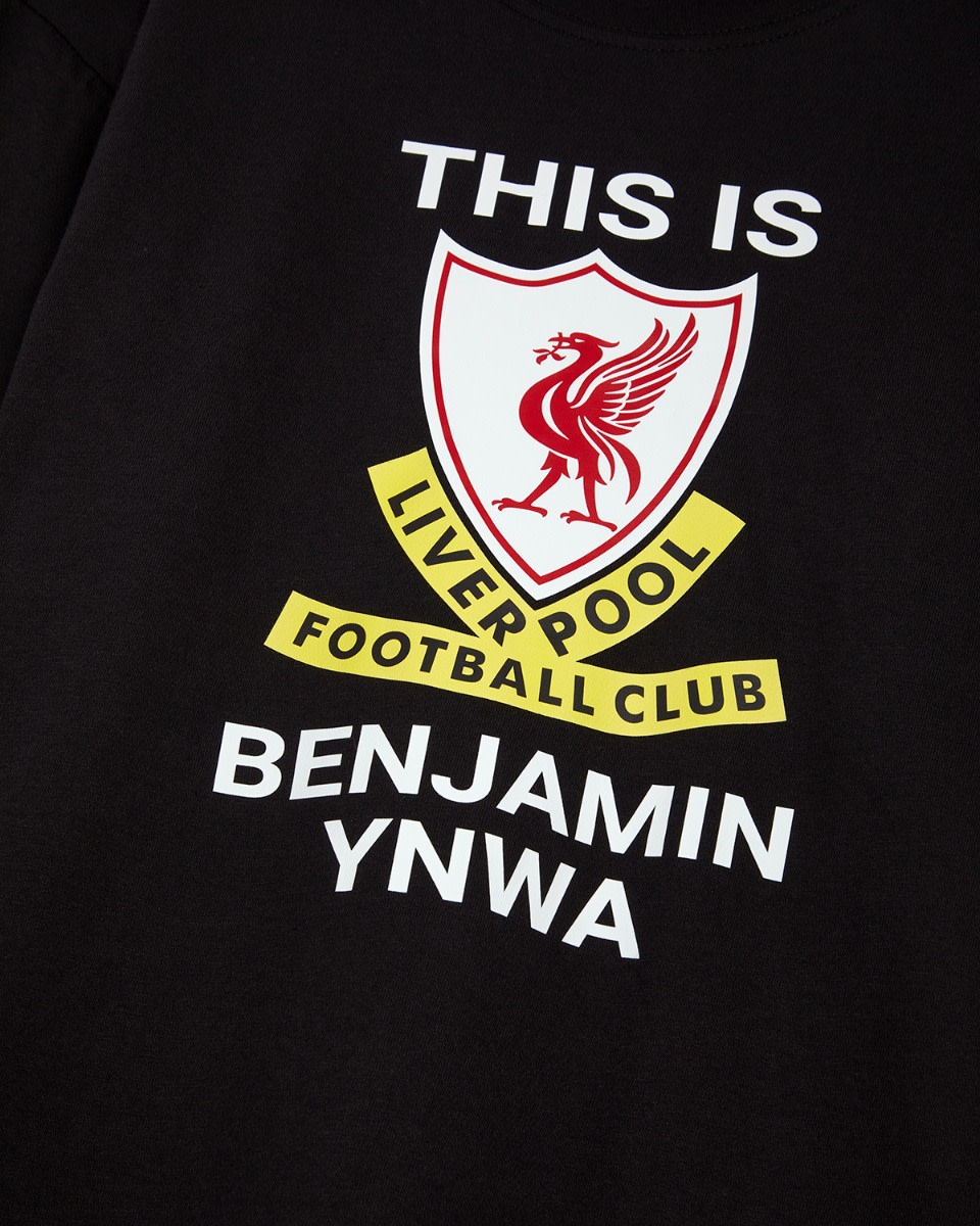 LFC This is Anfield Personalised Black Tee - Image 3