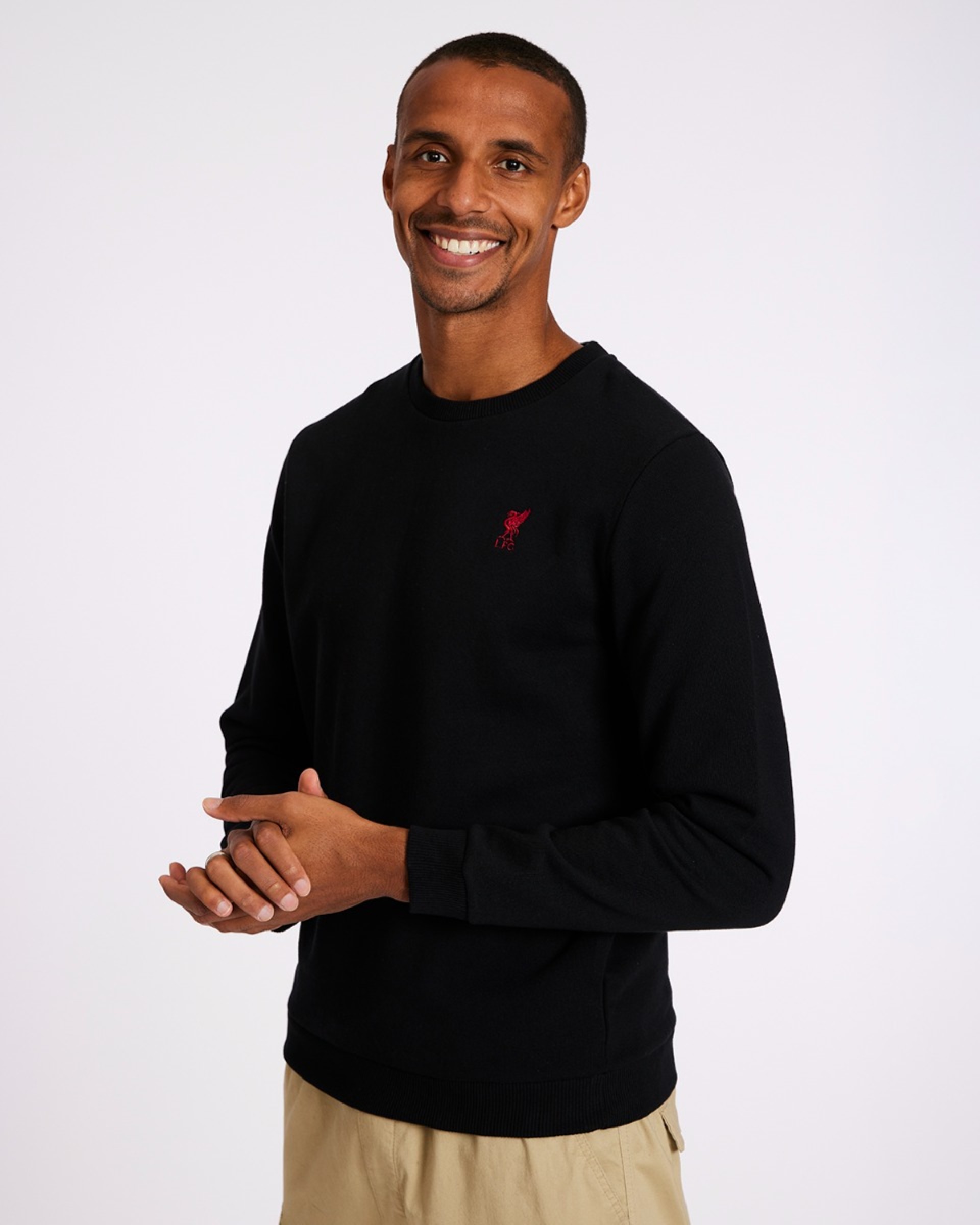 Sweatshirt à col rond LFC noir - Image 1