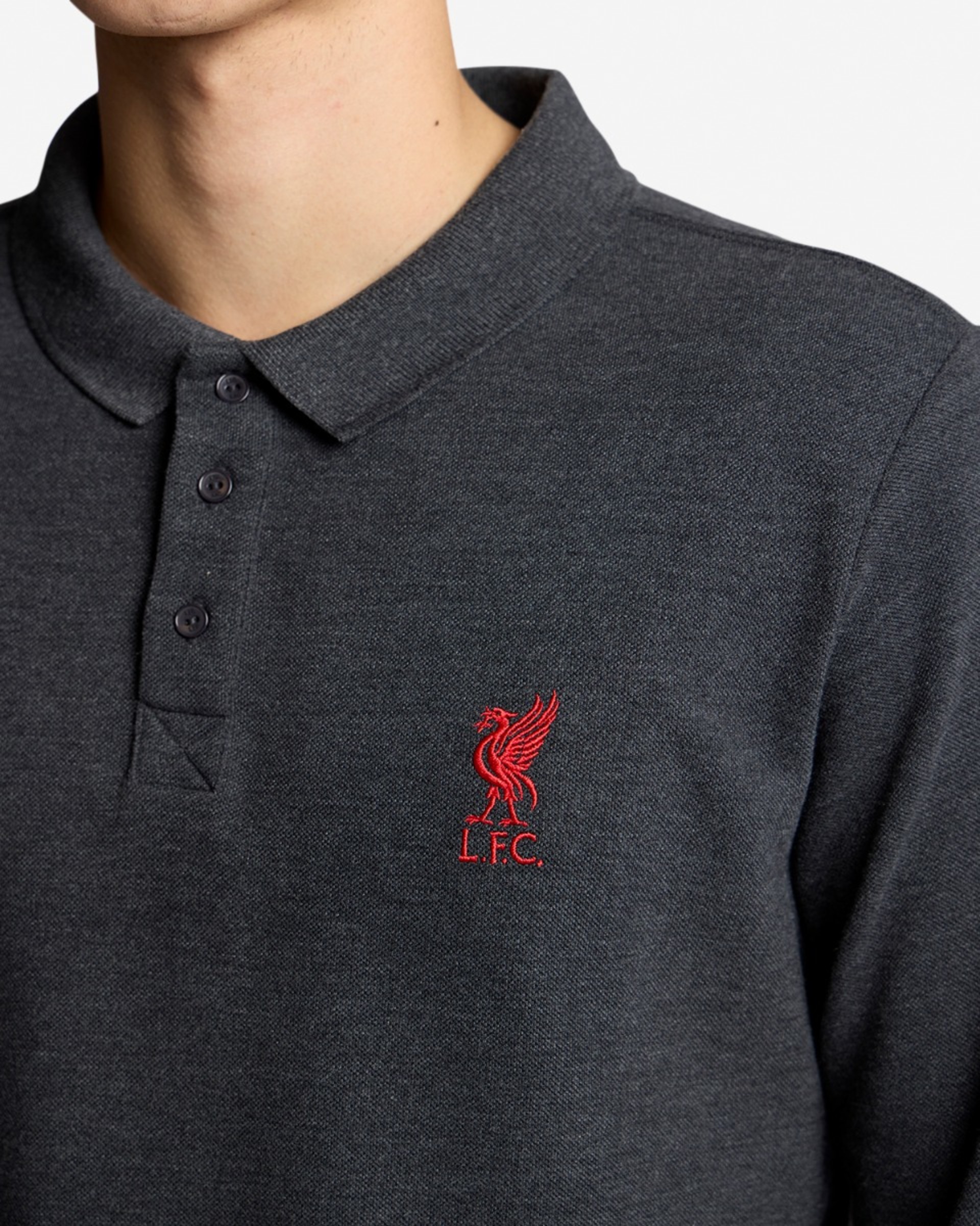 เสื้อโปโลแขนยาว LFC ถ่าน - Image 3