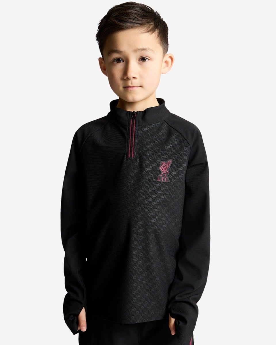 LFC Infants 1/4 Zip Raglan Top Black - Image 3