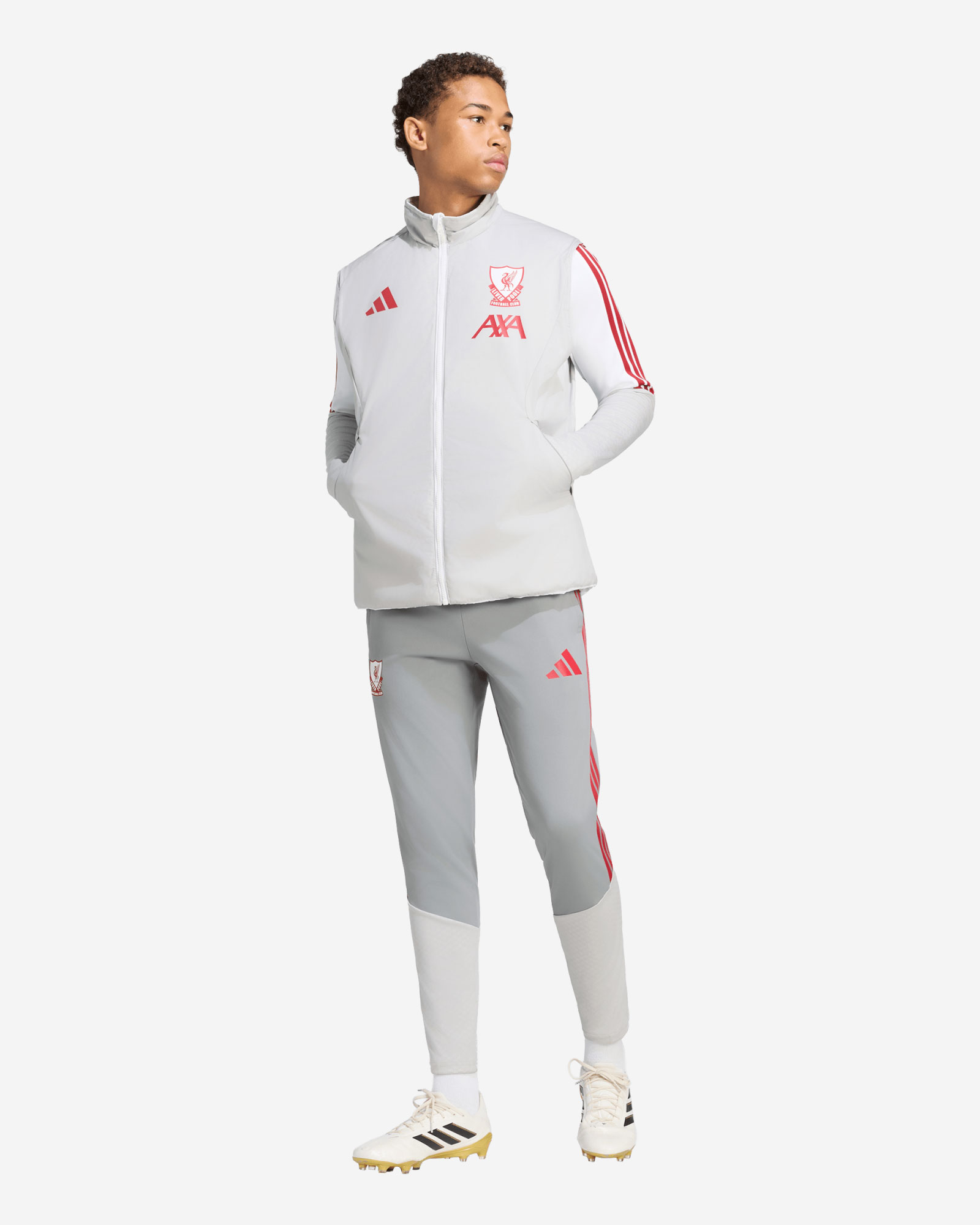 LFC adidas Mens 26/27 European Tiro Winterized Vest White - Image 4
