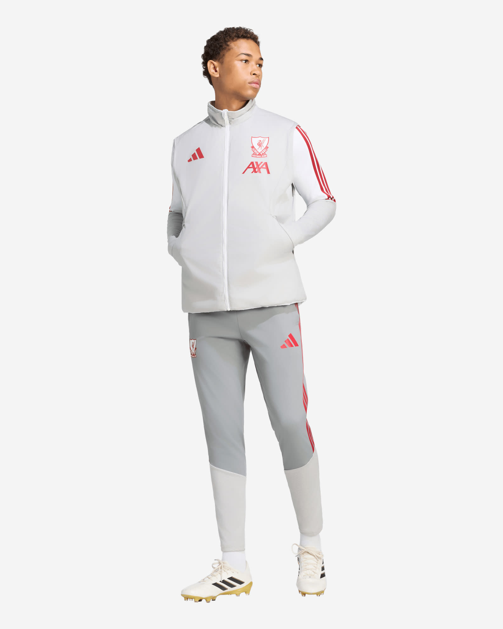 LFC adidas Mens 26/27 European Tiro Winterized Vest White - Image 4