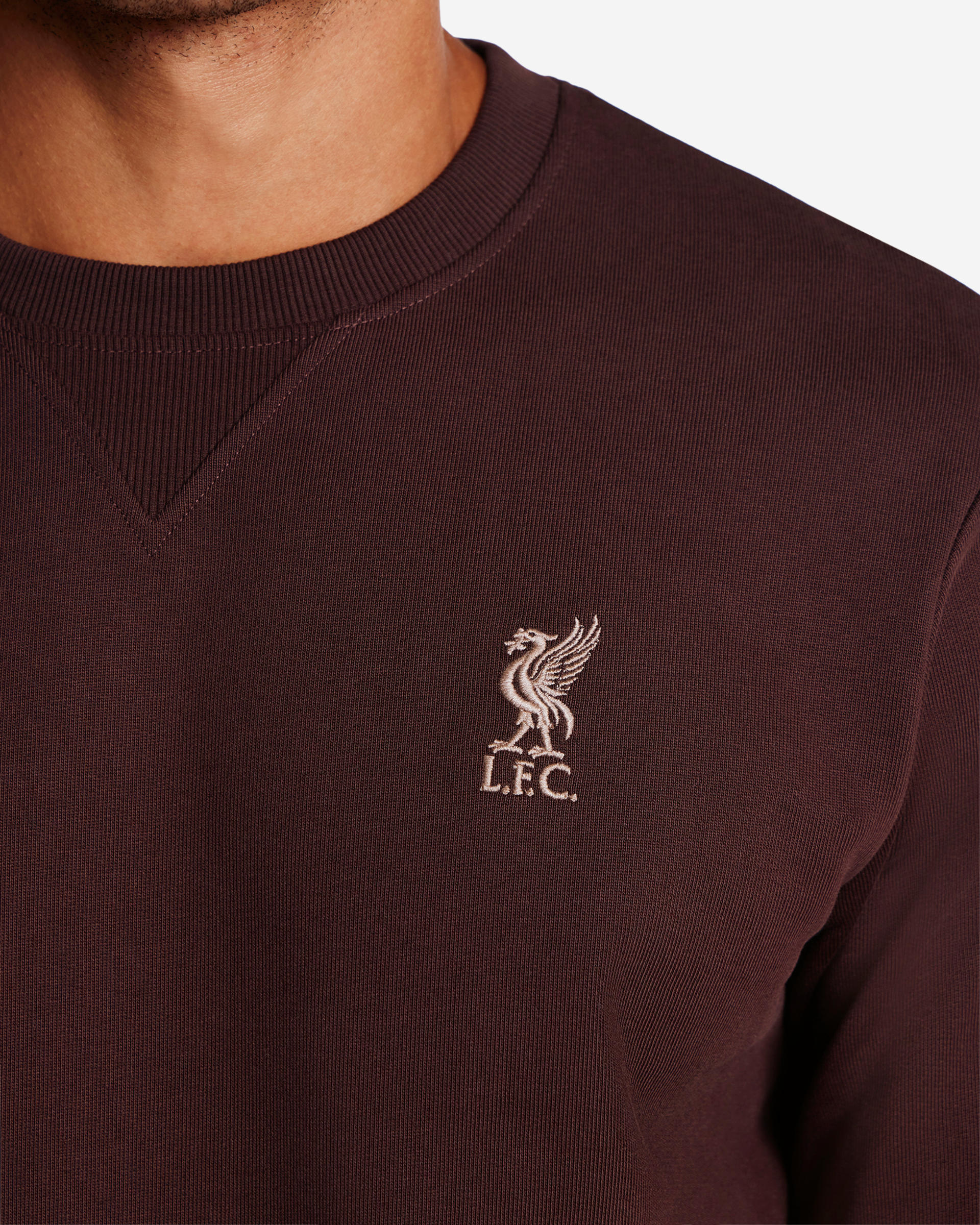 Sudadera LFC con cuello redondo para hombre, color morado - Image 2