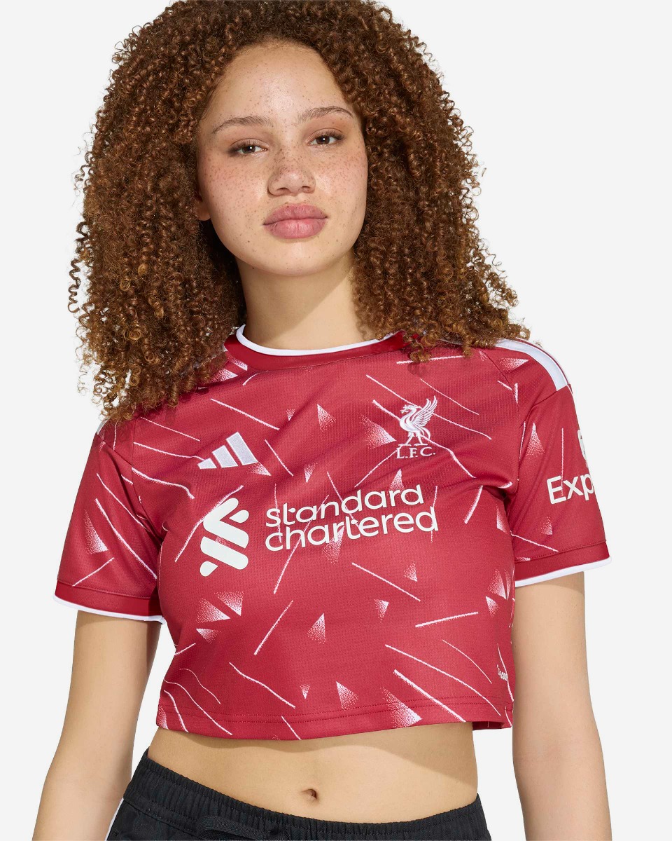 LFC adidas 26/27 Home Cropped Jersey for kvinner - Image 4