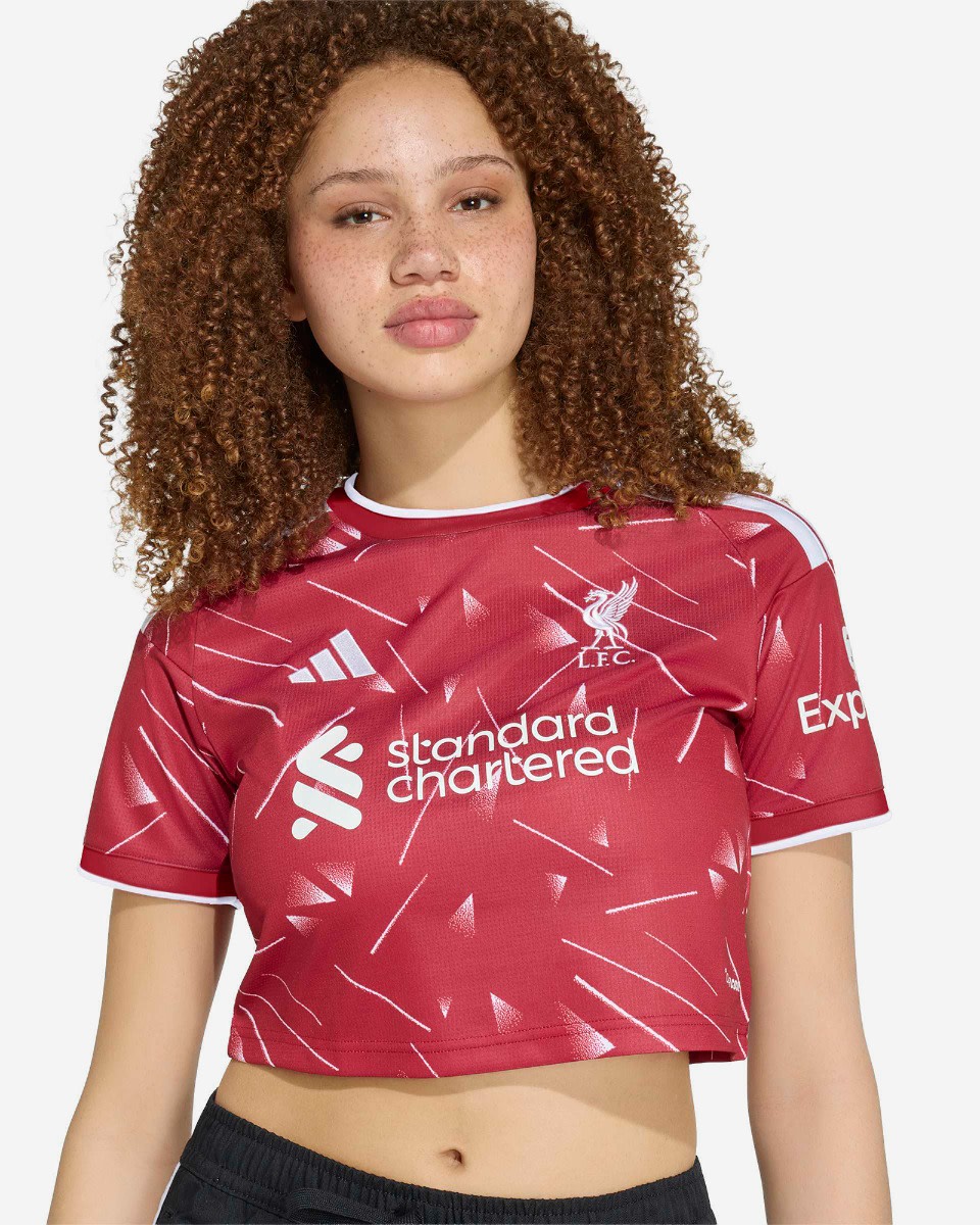 LFC adidas 26/27 Home Cropped Jersey for kvinner - Image 4