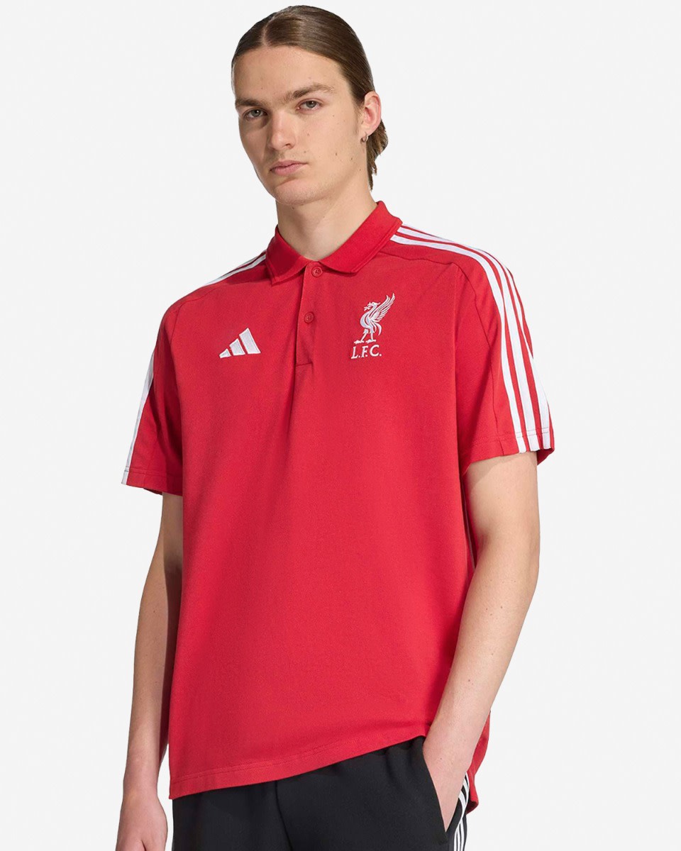 LFC adidas Mens 25/26 DNA Polo Red - Image 1