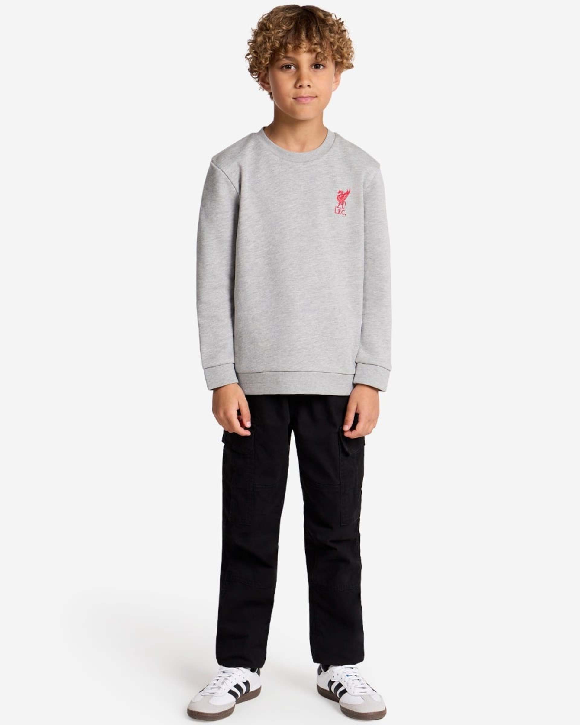 LFC Juniors Sweatshirt med rund hals Grå Marl - Image 3