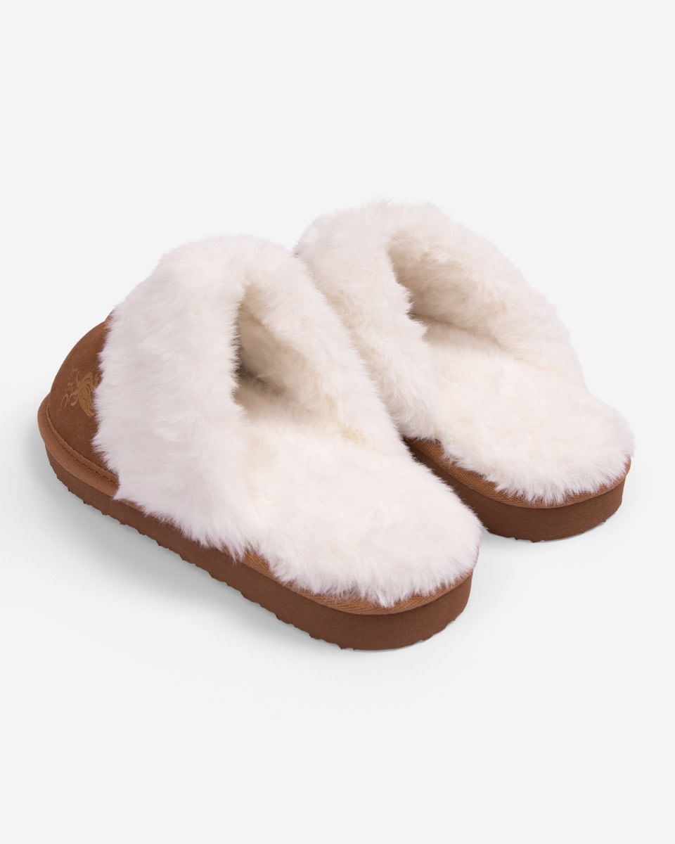 LFC Wildlederpantoffeln für Damen, Hellbraun - Image 3