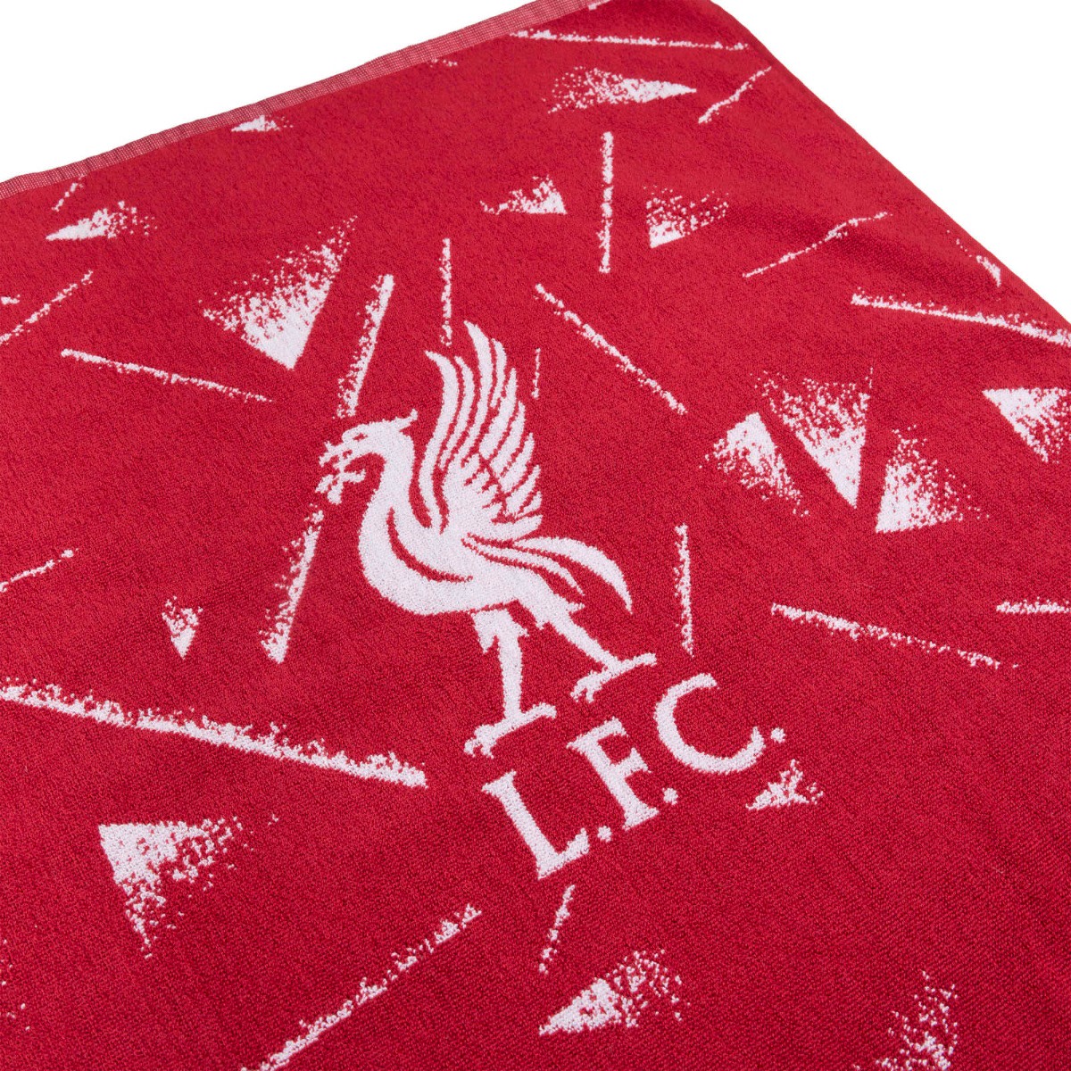 LFC アディダスラージビーチタオルアクティブマルーン&ホワイト - Image 1