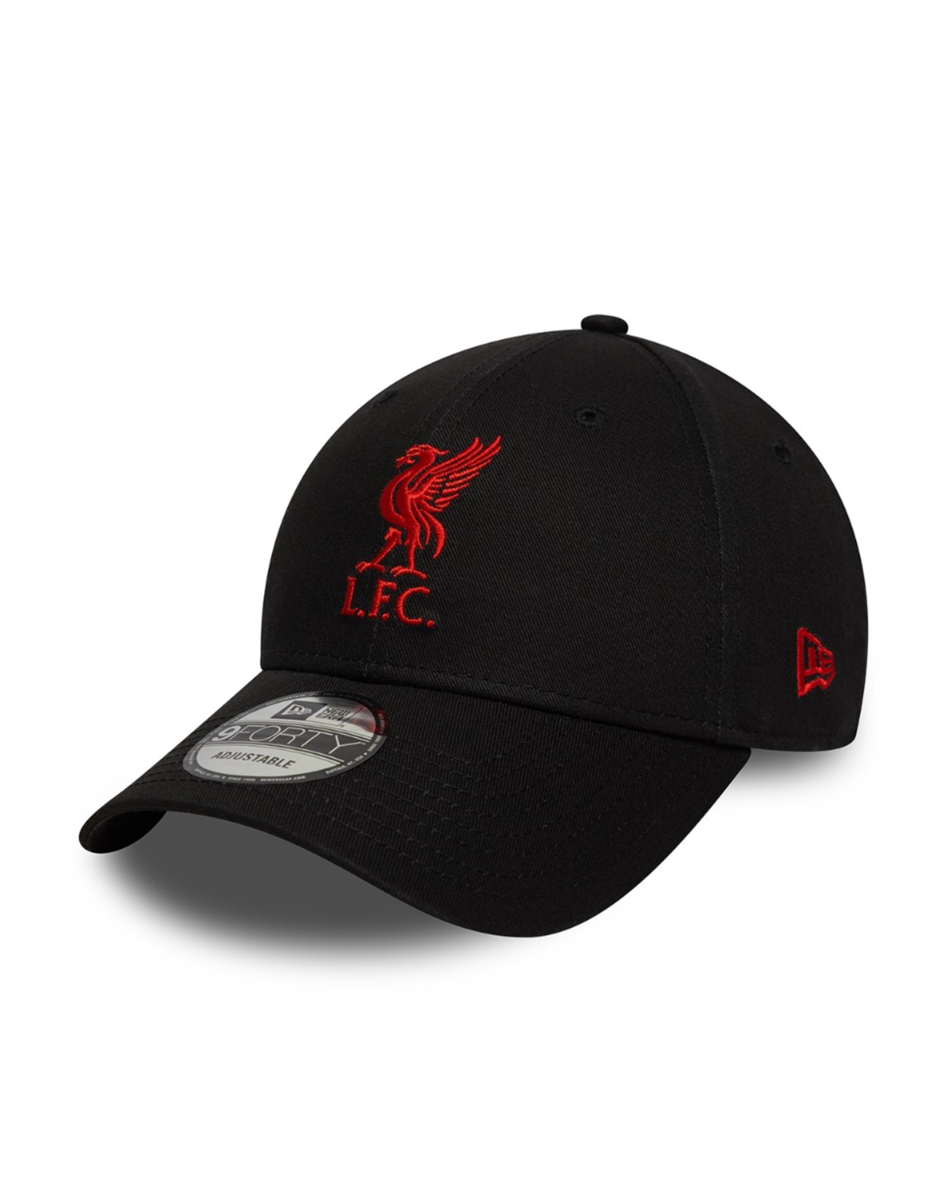 LFC New Era Core sort og rød 9FORTY justerbar hætte - Image 1