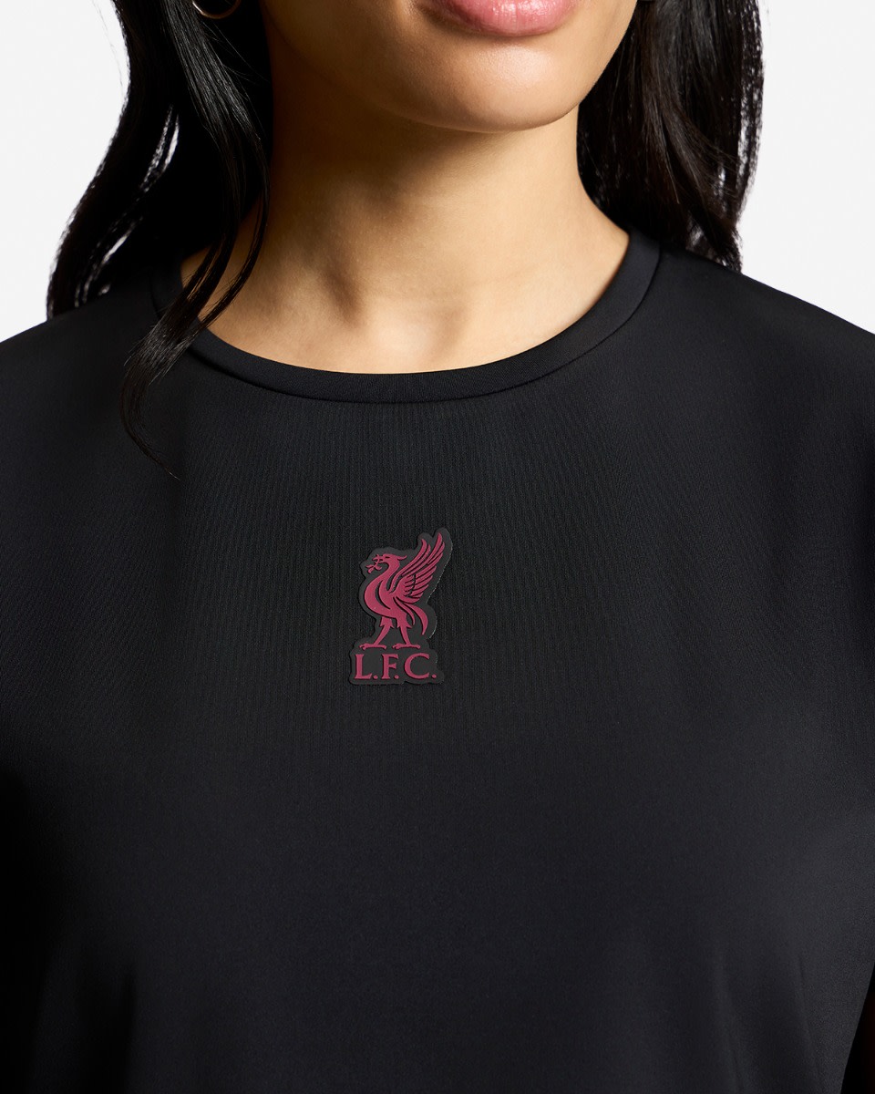 LFC Womens Badge Tee Black - Image 2