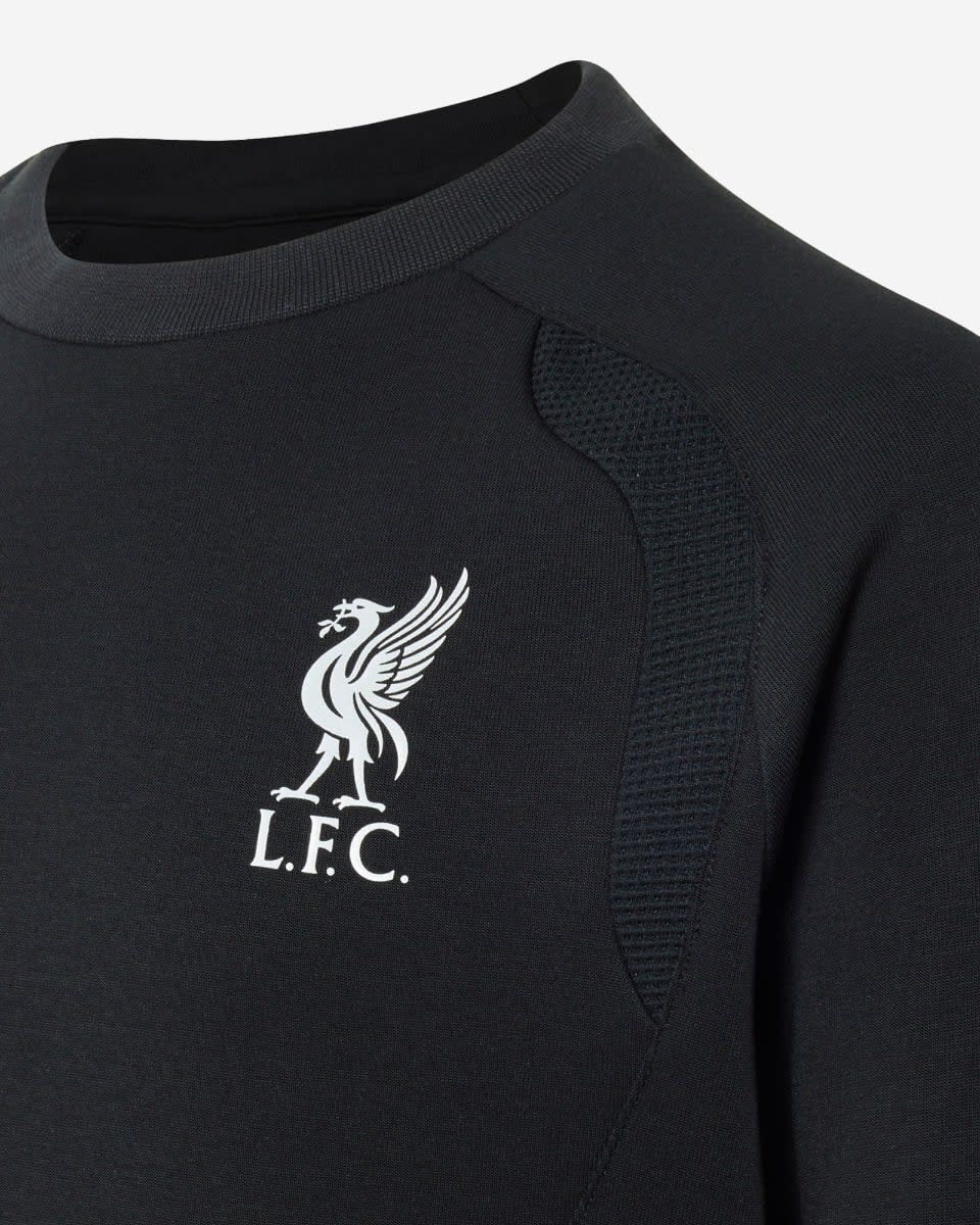 LFC adidas Youth Tiro Travel Sweatshirt med rund hals Sort - Image 3