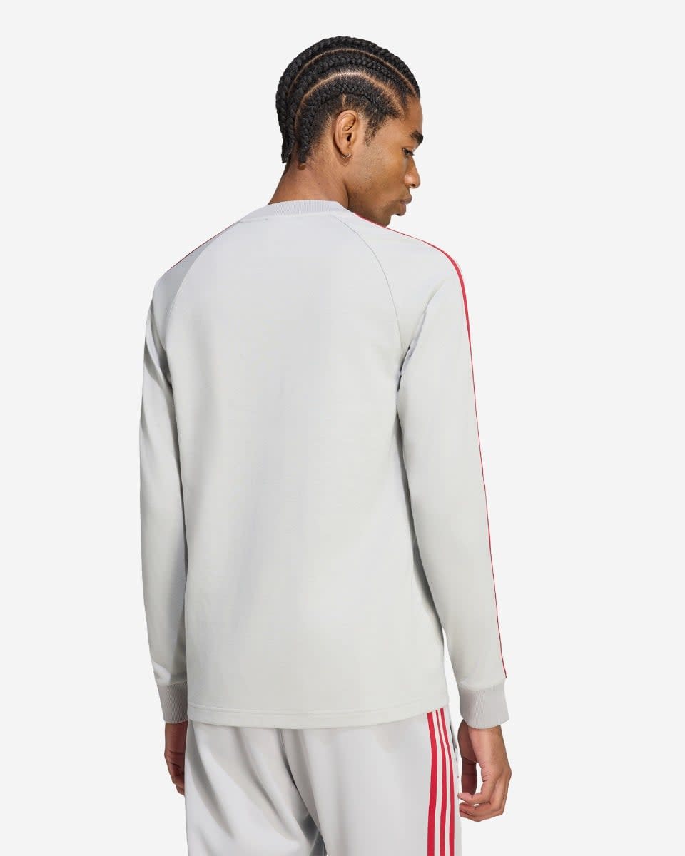 LFC adidas Mens 26/27 Originals Long Sleeve Tee Grey - Image 2