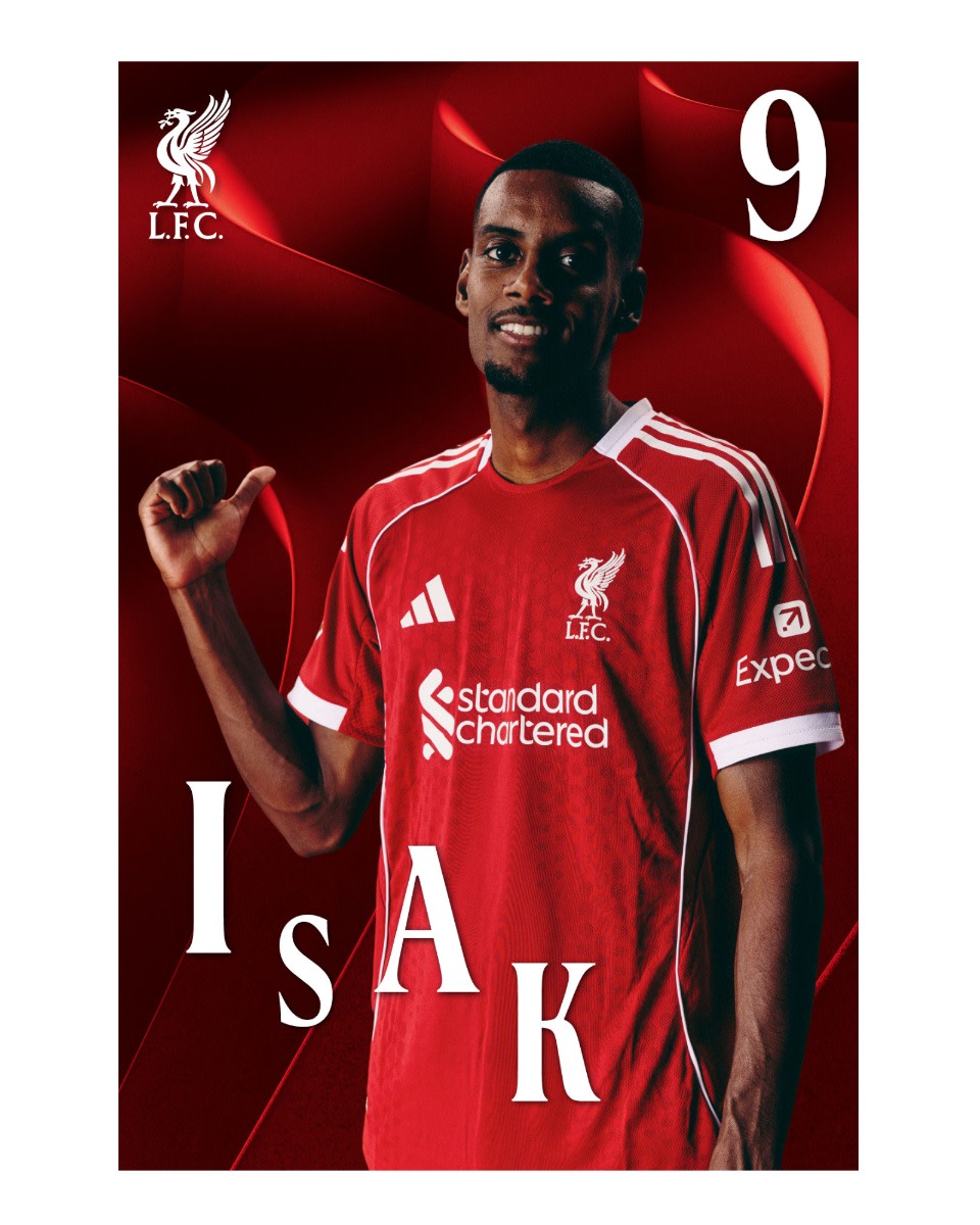 LFC 25/26 Isak affisch - Image 1
