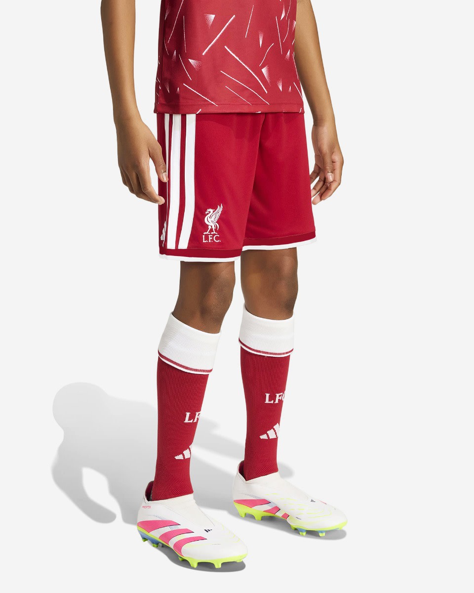 LFC adidas Youth 26/27 Home Shorts - Image 1