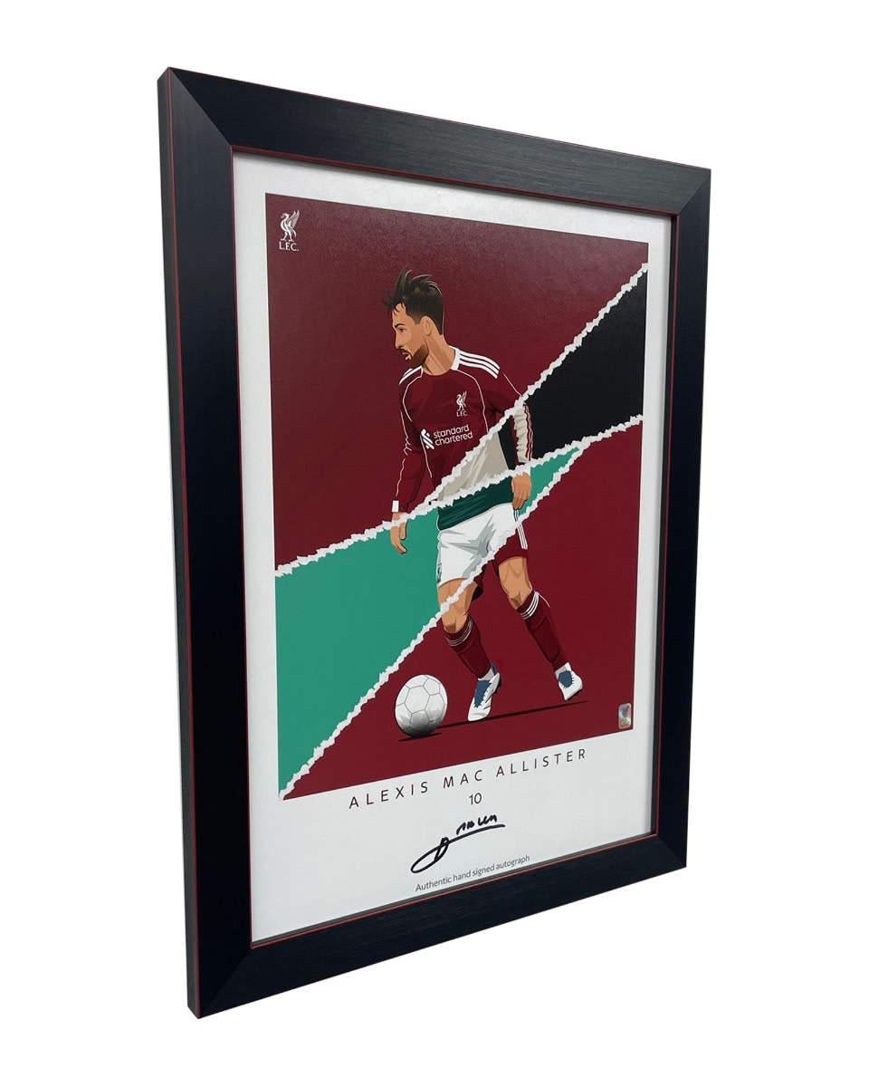 LFC 签名的 Mac Allister 装框印刷品 - Image 2